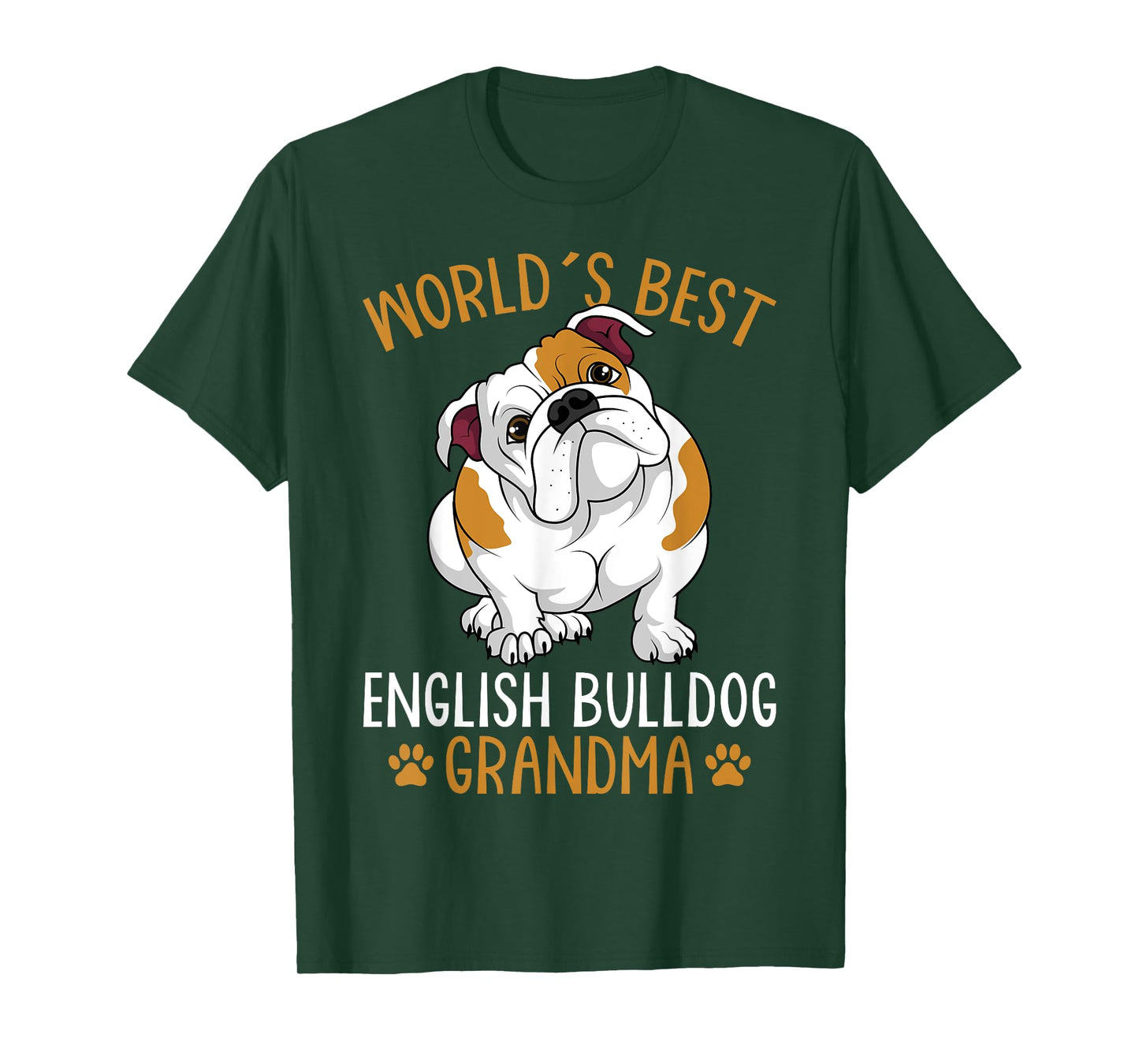 World´s Best English Bulldog Grandma Dog Owner Funny Women T-Shirt