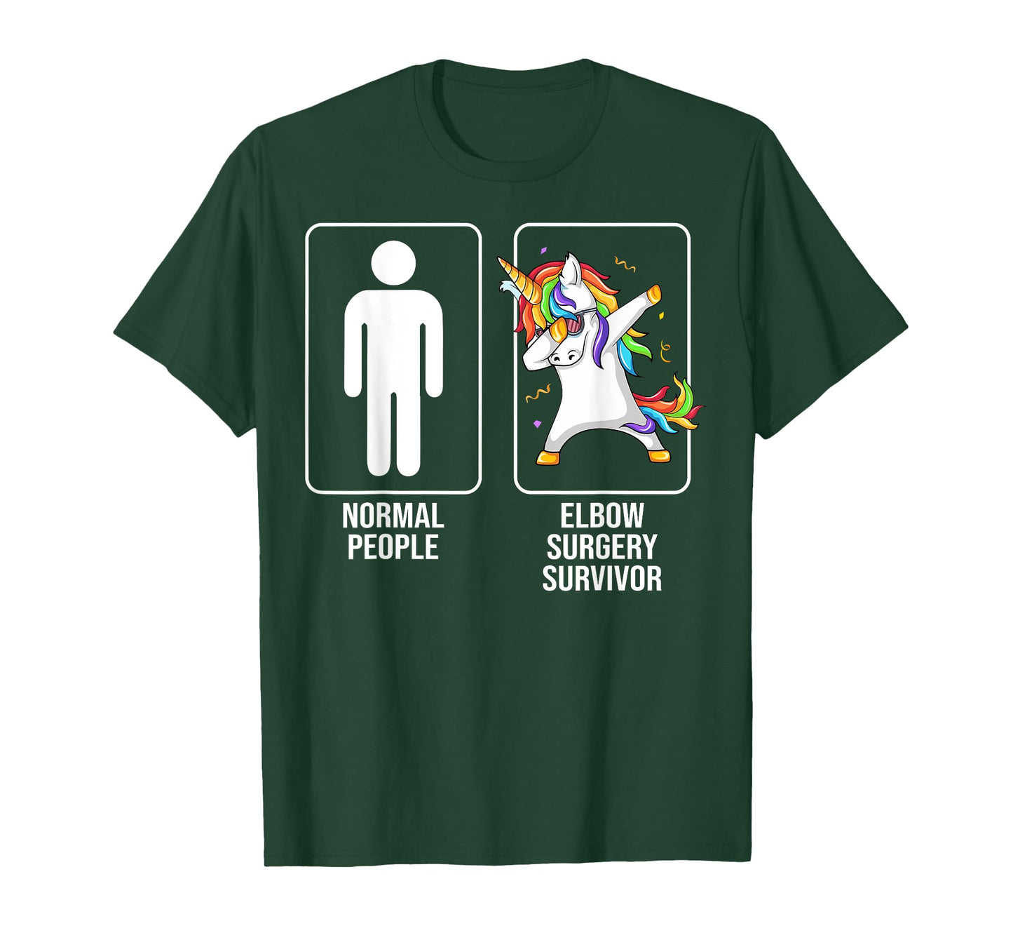 Elbow Surgery Survivor Unicorn Funny Elbow Surgery Recovery T-Shirt