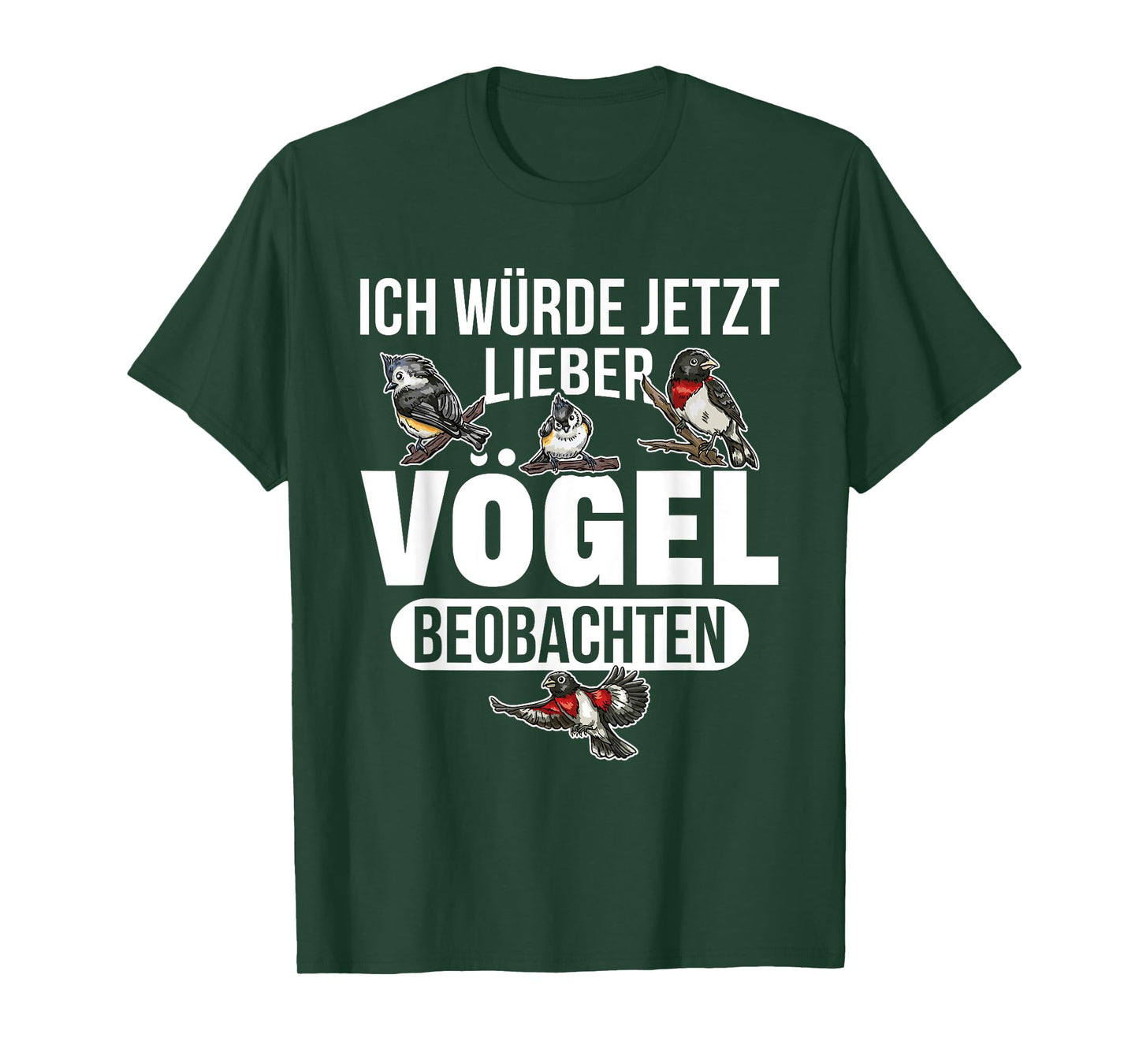 Ornithologe Vogel Ich würde jetzt lieber Vögel T-Shirt