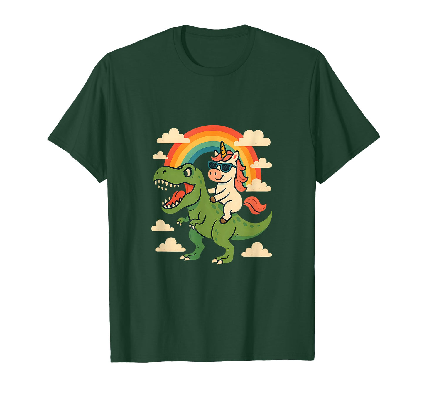 Unicorn Riding a TRex T-Shirt