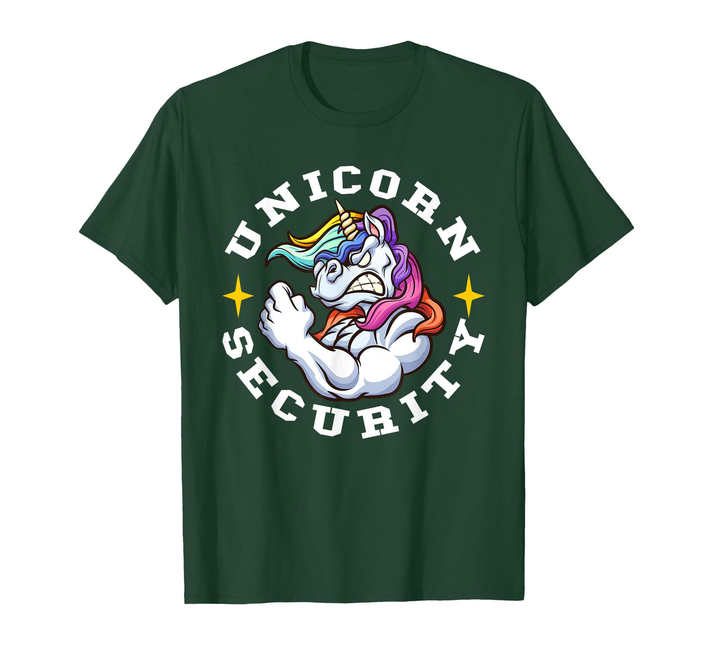 Unicorn Security - Manly Muscular Unicorn Lovers T-Shirt