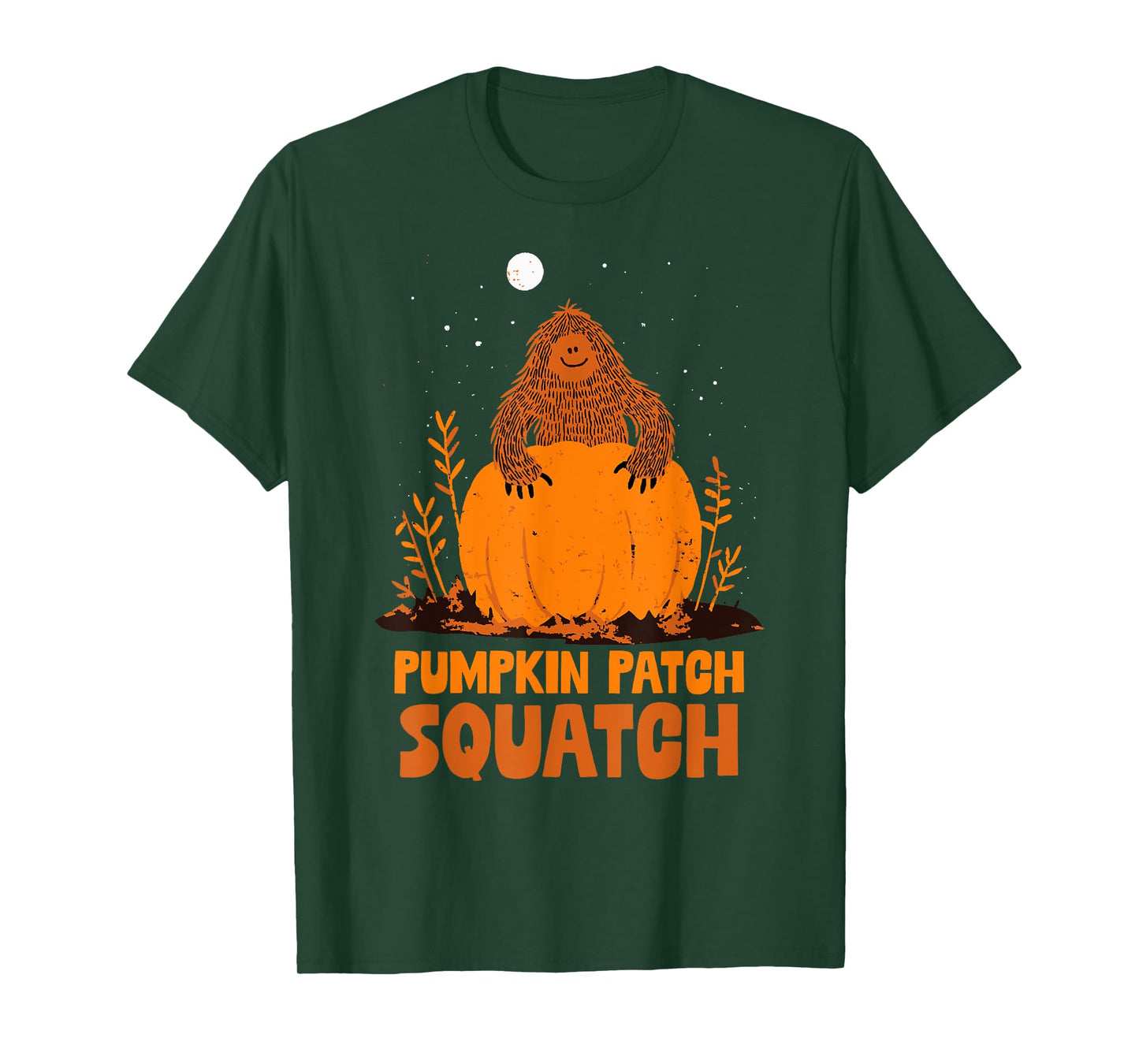 Pumpkin Patch Squatch Bigfoot Halloween Fall Kids Sasquatch T-Shirt