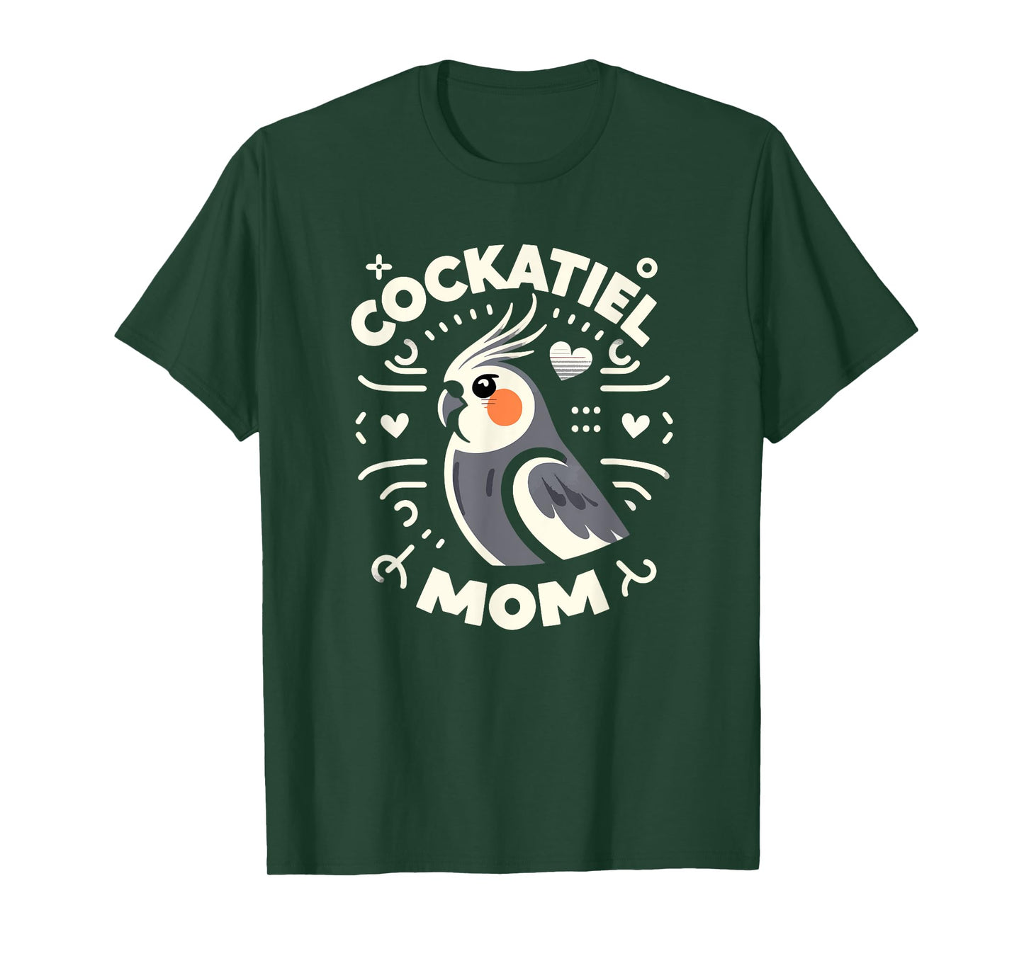 Cockatiel Mom Funny Birdwatching Birdwatcher Bird Lover Cute T-Shirt
