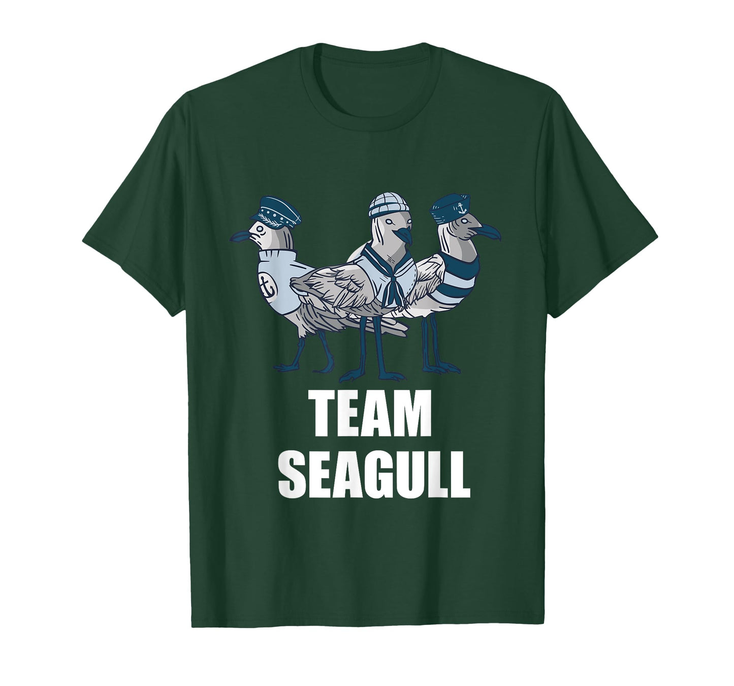 Seagull Team Seagull Sailor Crew Captain Seagull Lover T-Shirt