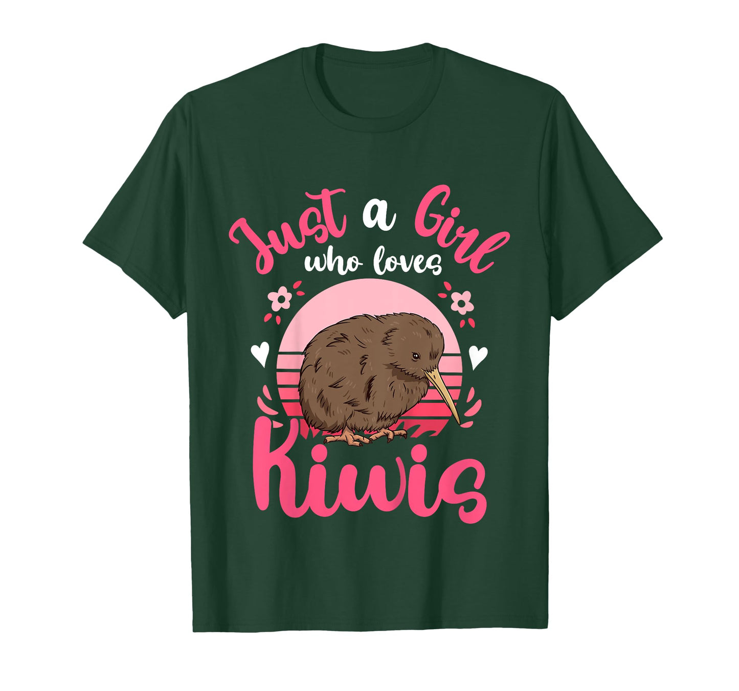Kiwi Birds Just a Girl Who Loves Kiwis T-Shirt