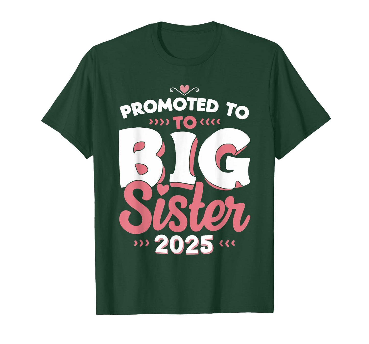 Promoted To Big Sister 2025 Unicorn Announcement T-Shirt