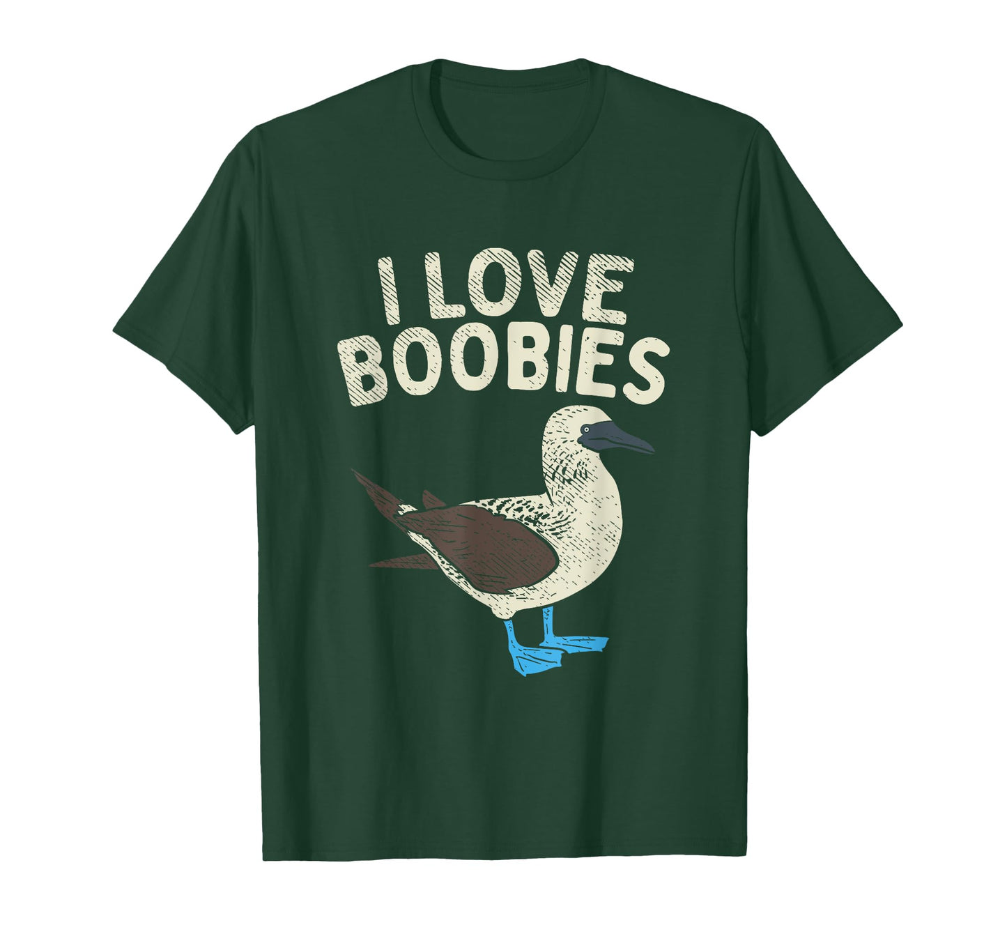 Blue Footed Boobies Word Game - I Love Boobies Pot T-Shirt