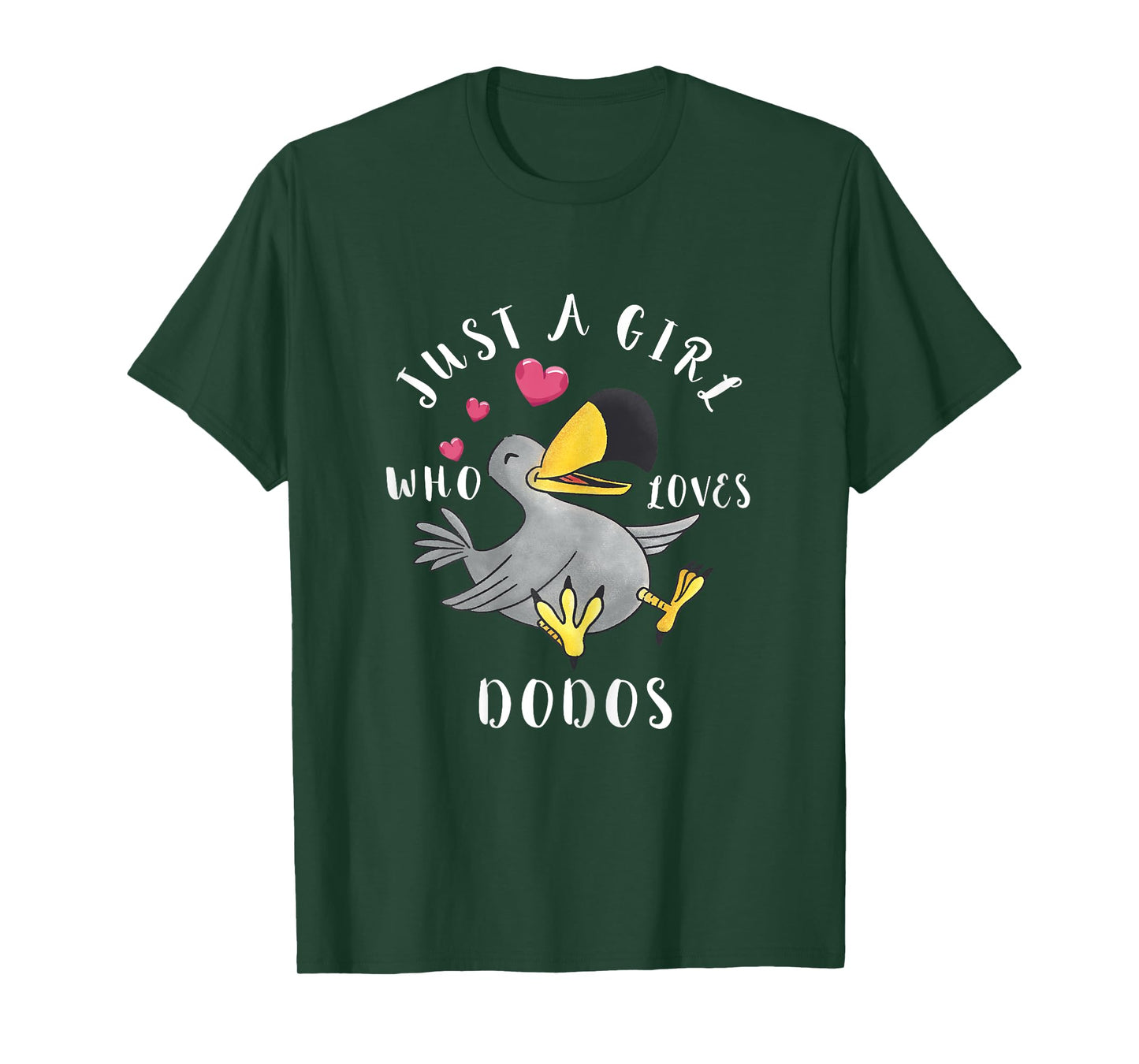 Dodo Bird Girls Dronte Bird Animal Flightless Bird Species T-Shirt