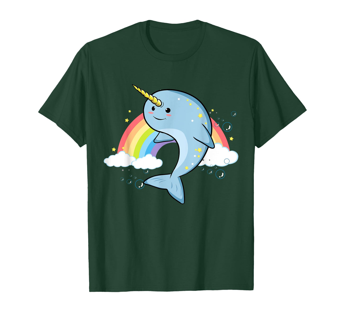 Funny Narwhal Unicorn of the Sea Lover Horn Rainbow Kawaii T-Shirt