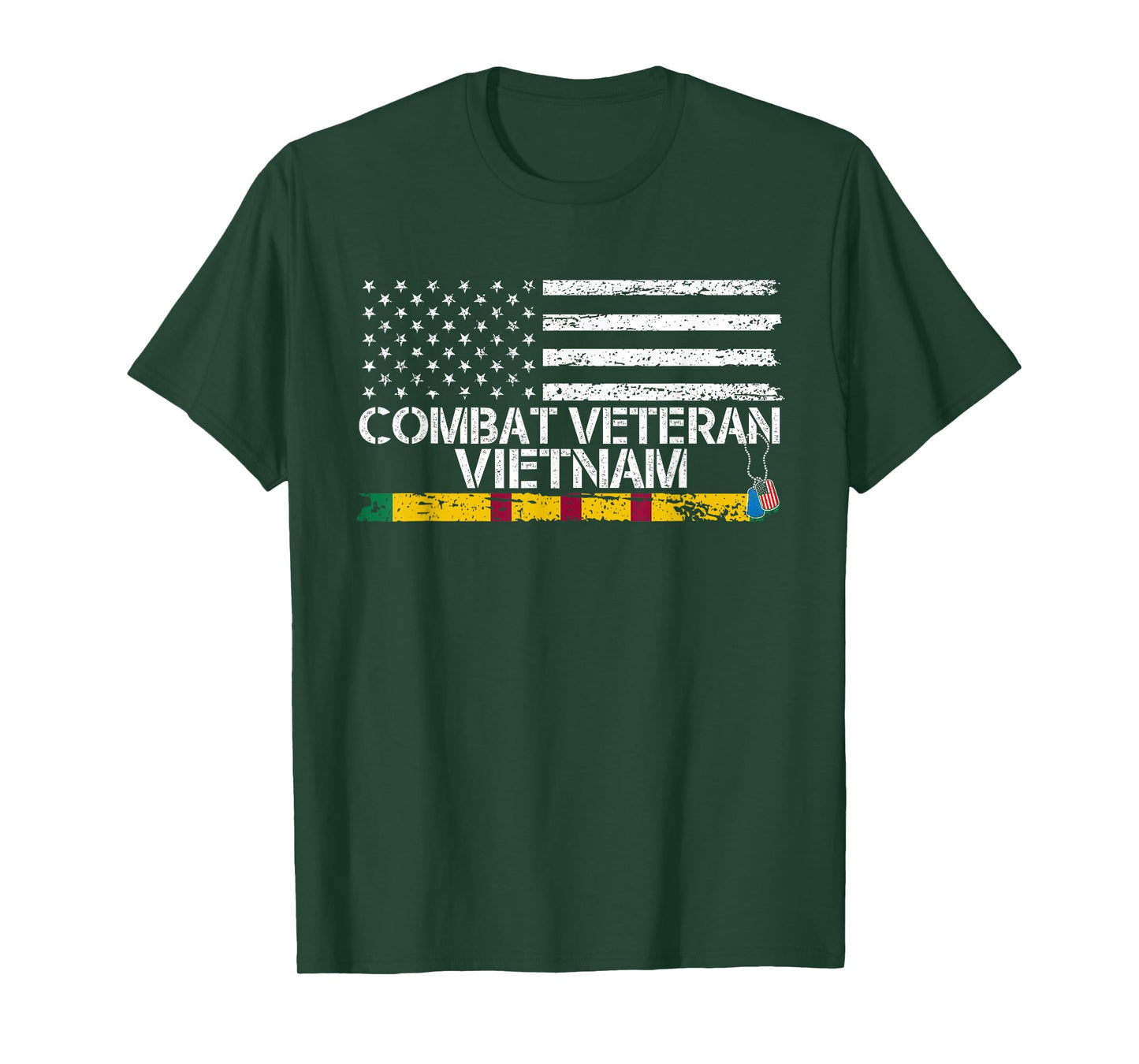 Combat Veteran Vietnam - Veteran Patriotic Father's Day T-Shirt