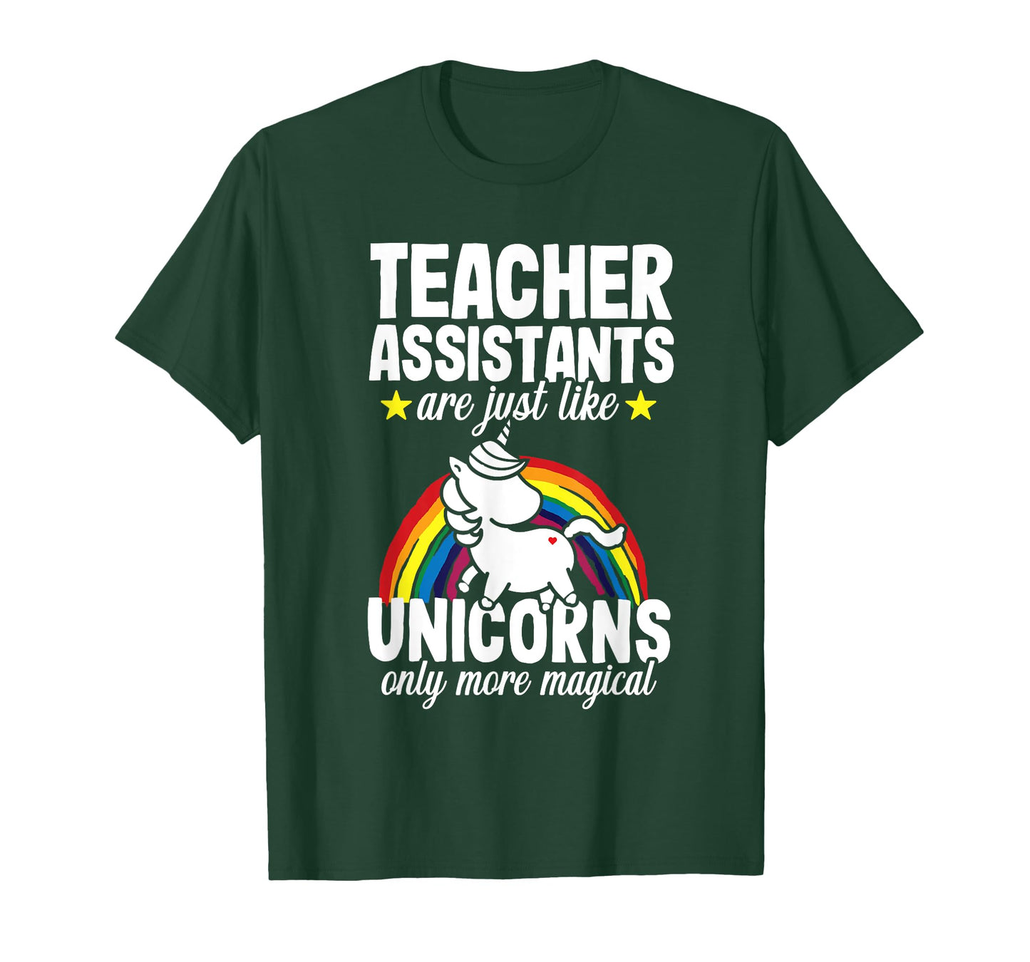 Teacher Assistant Unicorn Teaching School Appreciation T-Shirt