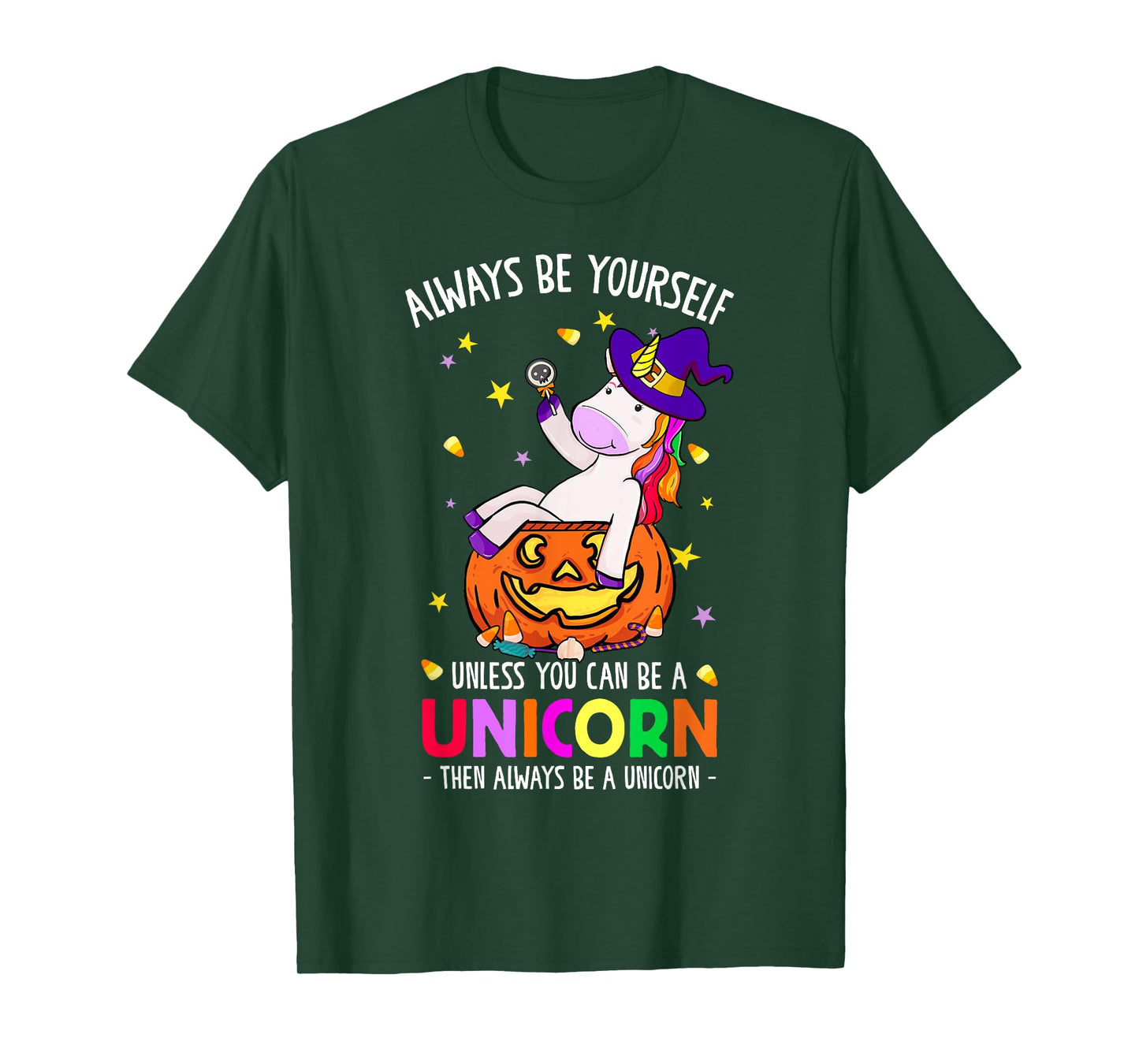 Always Be a Unicorn Halloween Unicorn Costume Women Girls T-Shirt