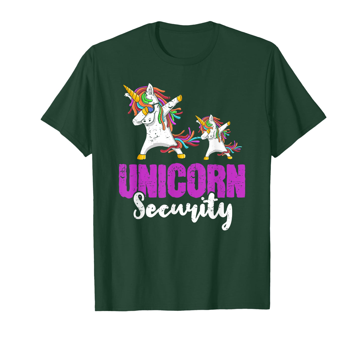 Costume Funny Unicorn Security Dad Men T-Shirt
