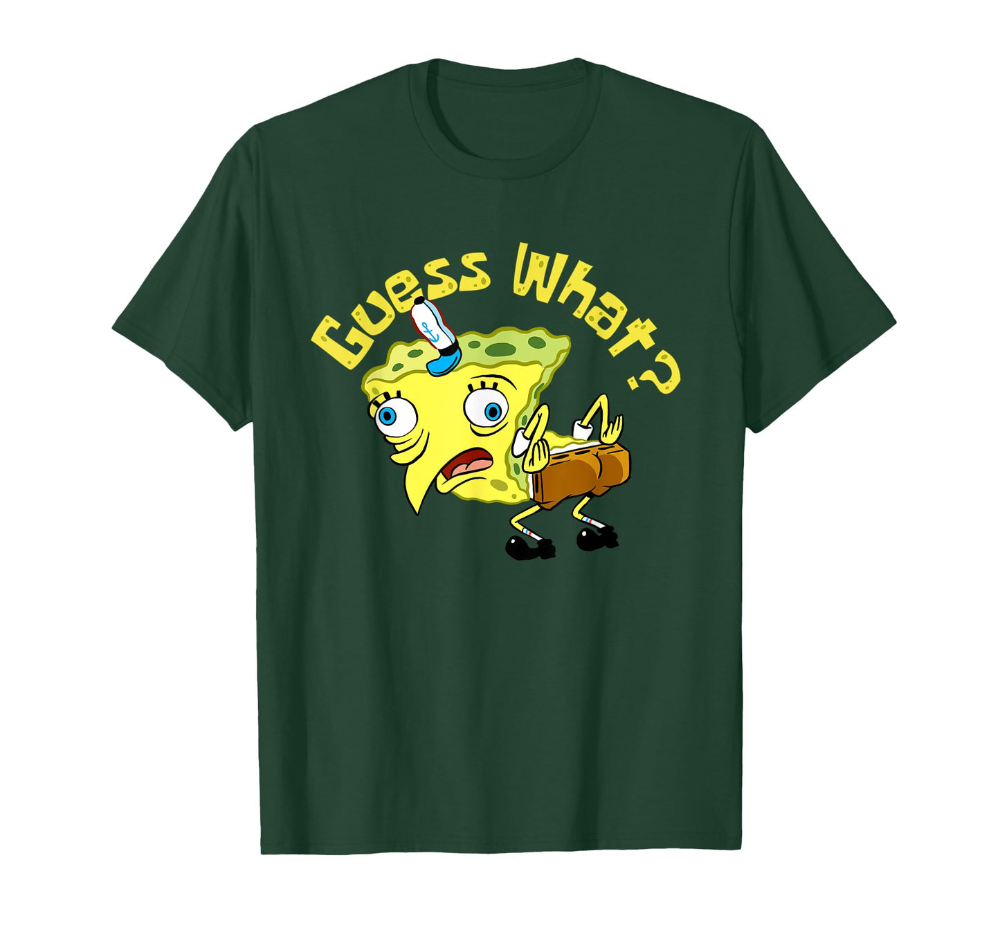 Spongebob Mocking Meme Guess What Chicken Butt Spongebob T-Shirt
