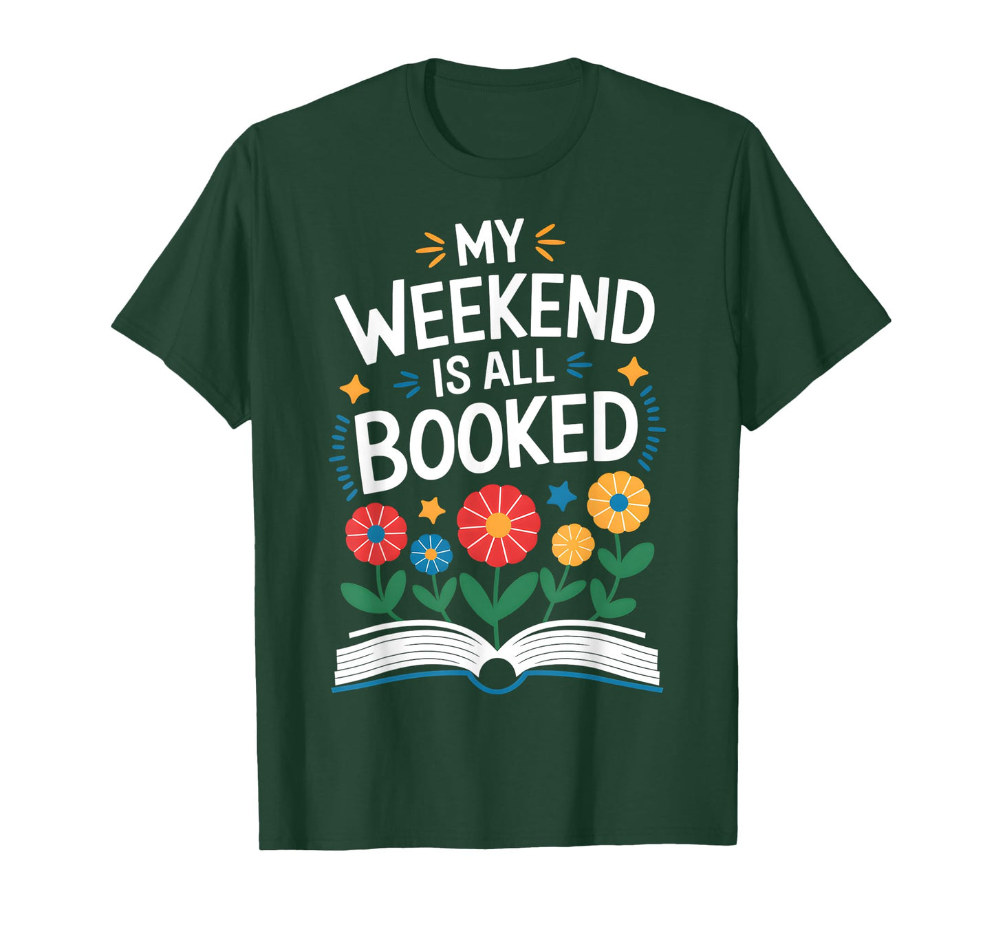 My Weekend Is All Booked Funny Book Lover Xmas Christmas T-Shirt