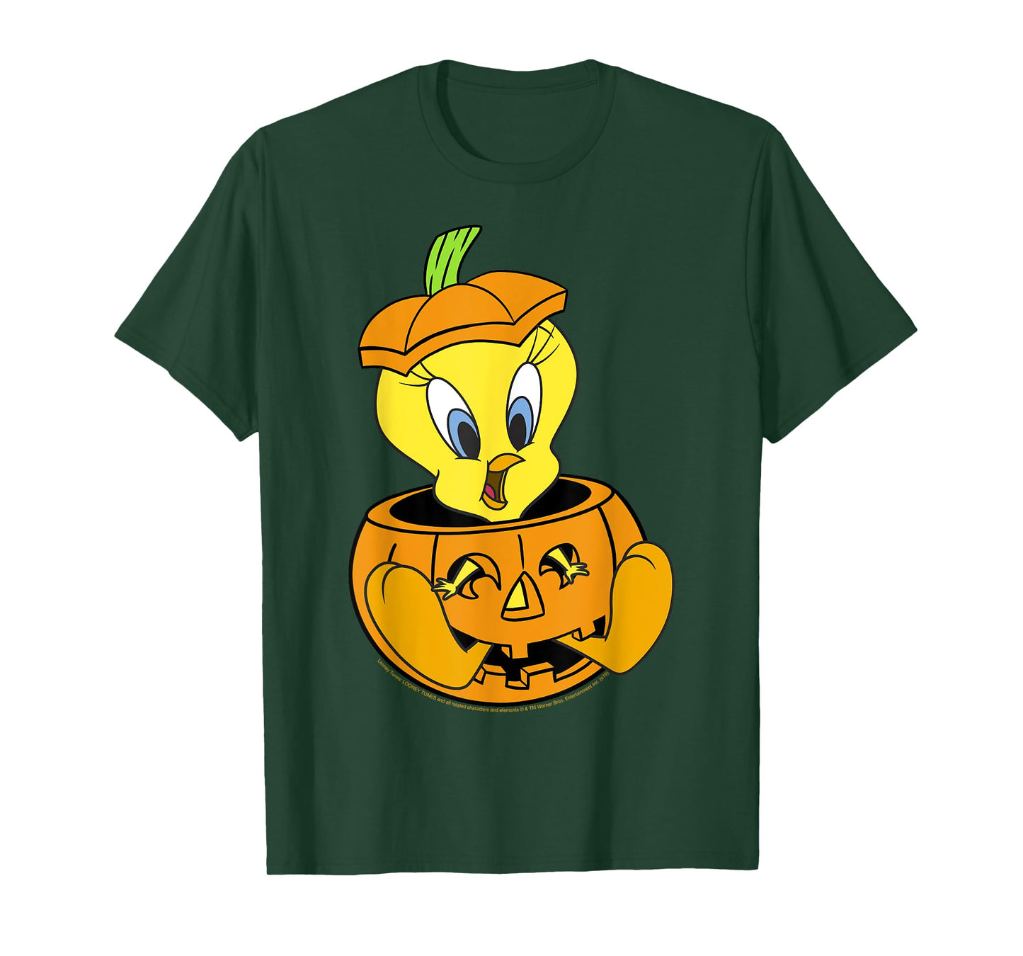 Looney Tunes Halloween Tweety Bird Pumpkin T-Shirt
