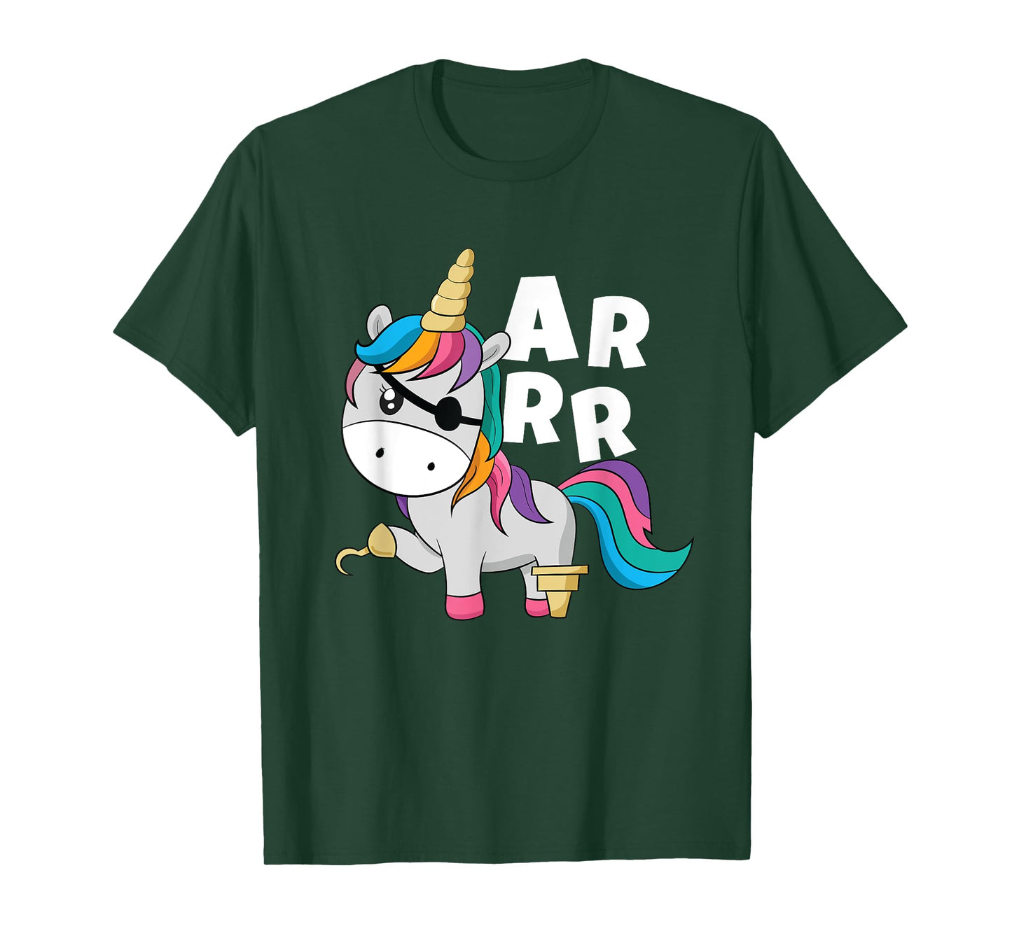 Caribbean Sea Thief Freebooter Toddler Girl Unicorn Pirate T-Shirt