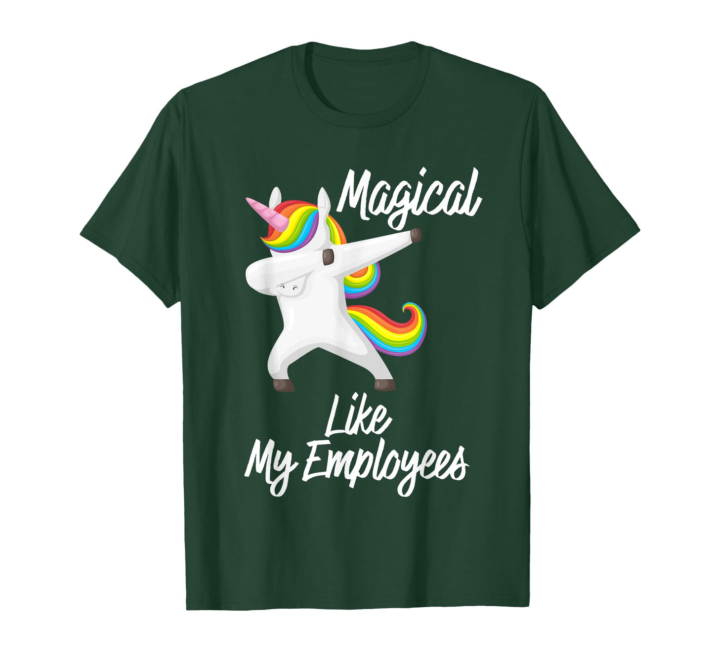 Magical Like My Employees Dabbing Unicorn Funny Boss Gift T-Shirt
