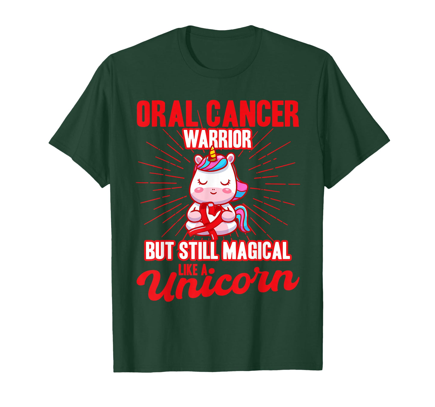 Magical Like A Unicorn Oral Cancer Awareness T-Shirt