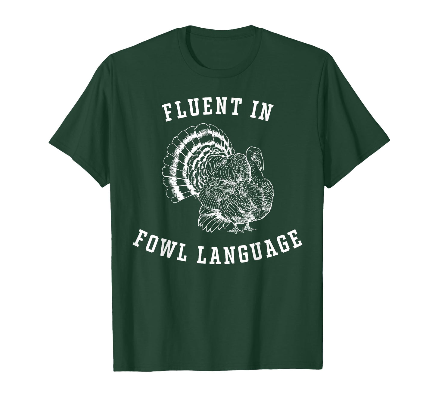 Retro Fluent In Fowl Language Funny Turkey Lovers T-Shirt