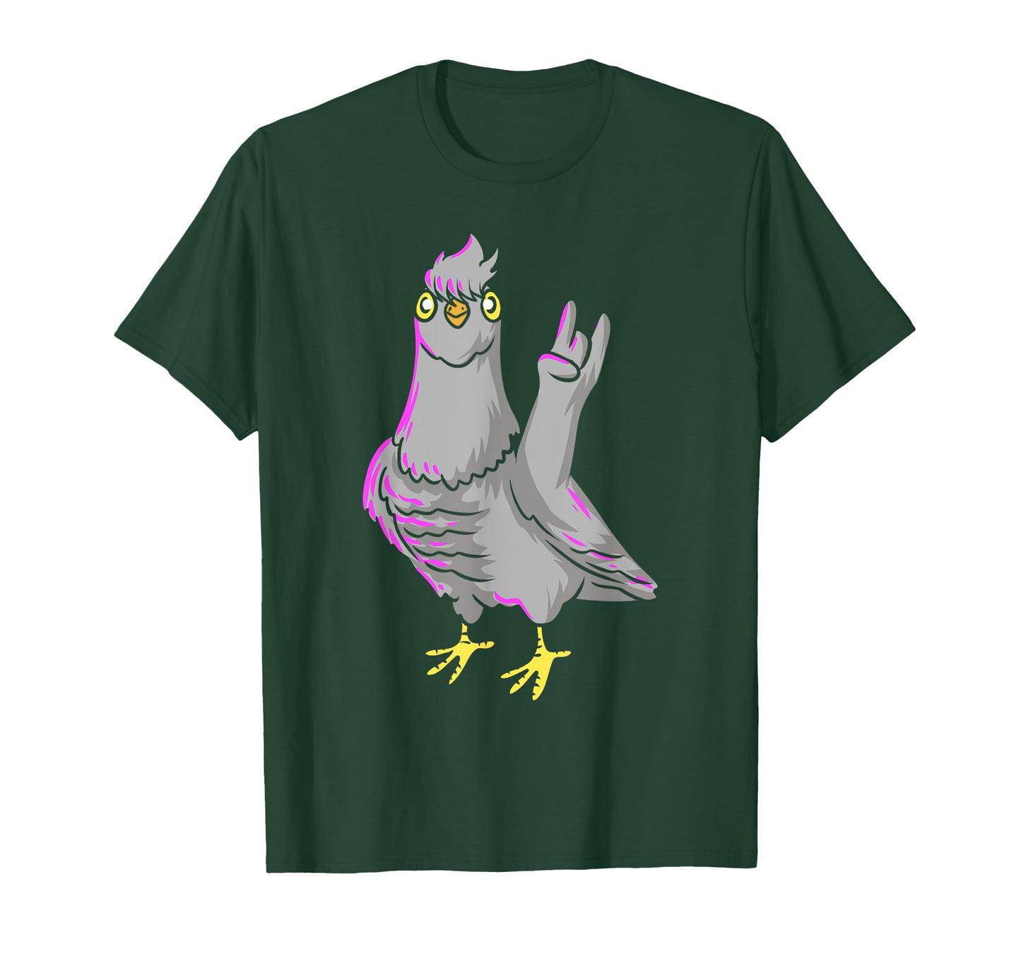 Gothic Pigeon Emo Punk Death Metal Bird Lover Pigeon Racing T-Shirt