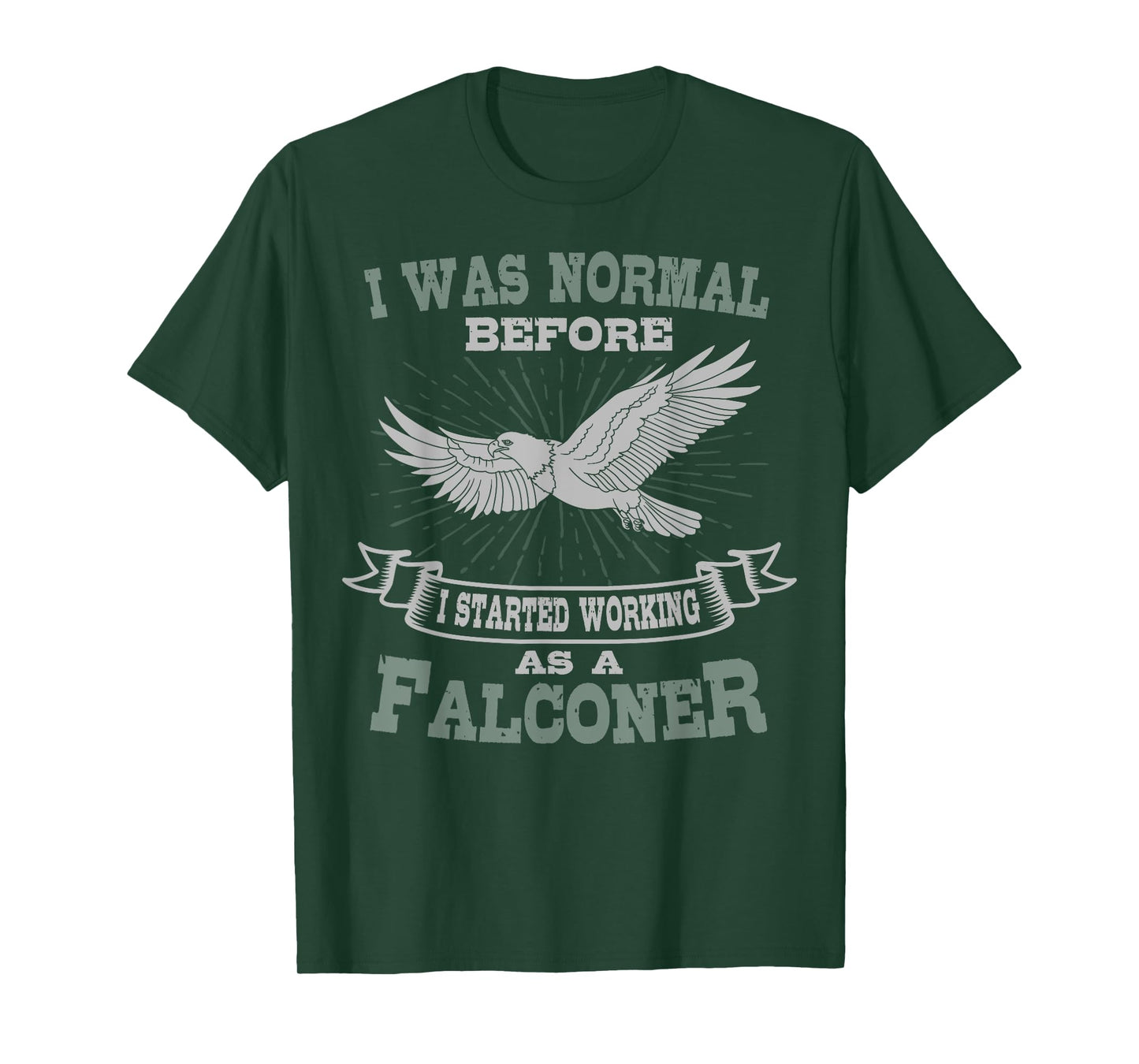 Falconer Falconry Gamehawking Falcon Hawker I Was Normal T-Shirt