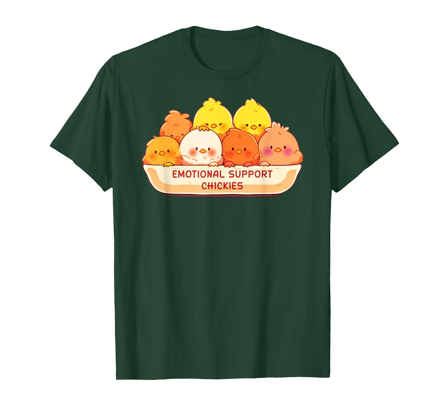 Emotional Support Chickies Cute Kawaii Fruit Cup T-Shirt