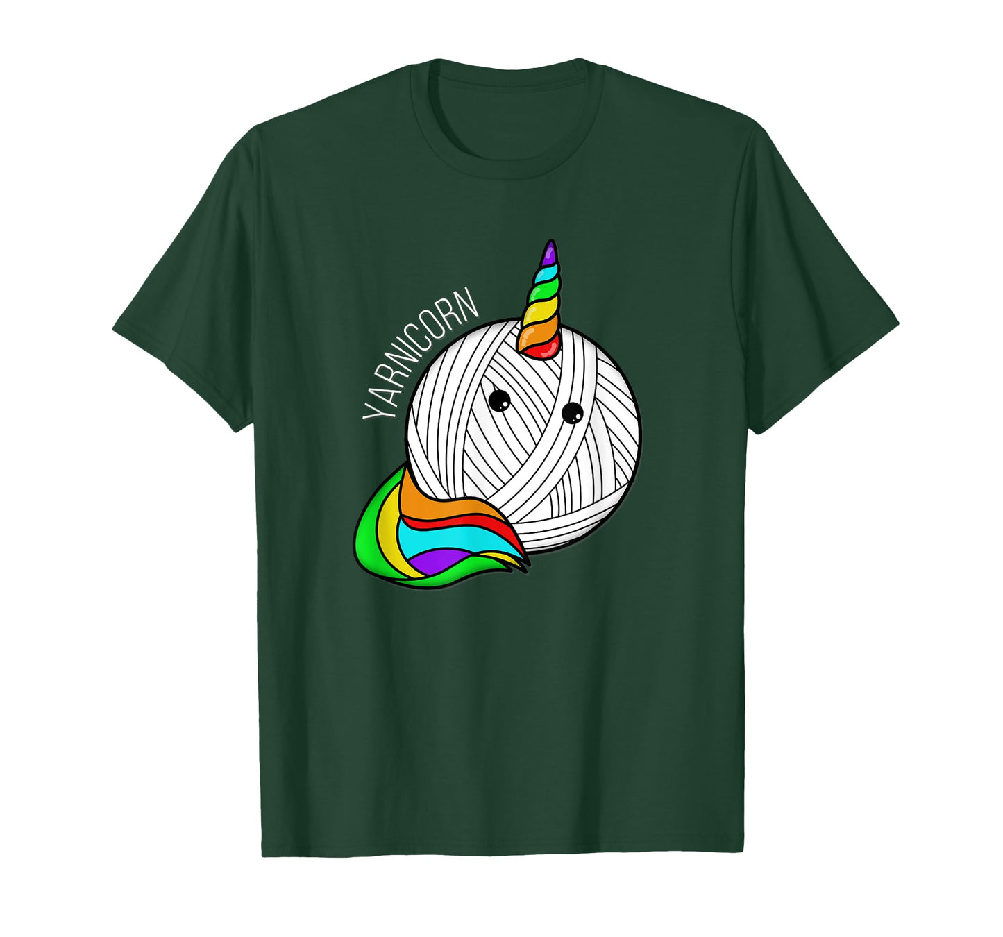 Funny Yarn Art Unicorn - Yarn Horn Crochet Pictures T-Shirt