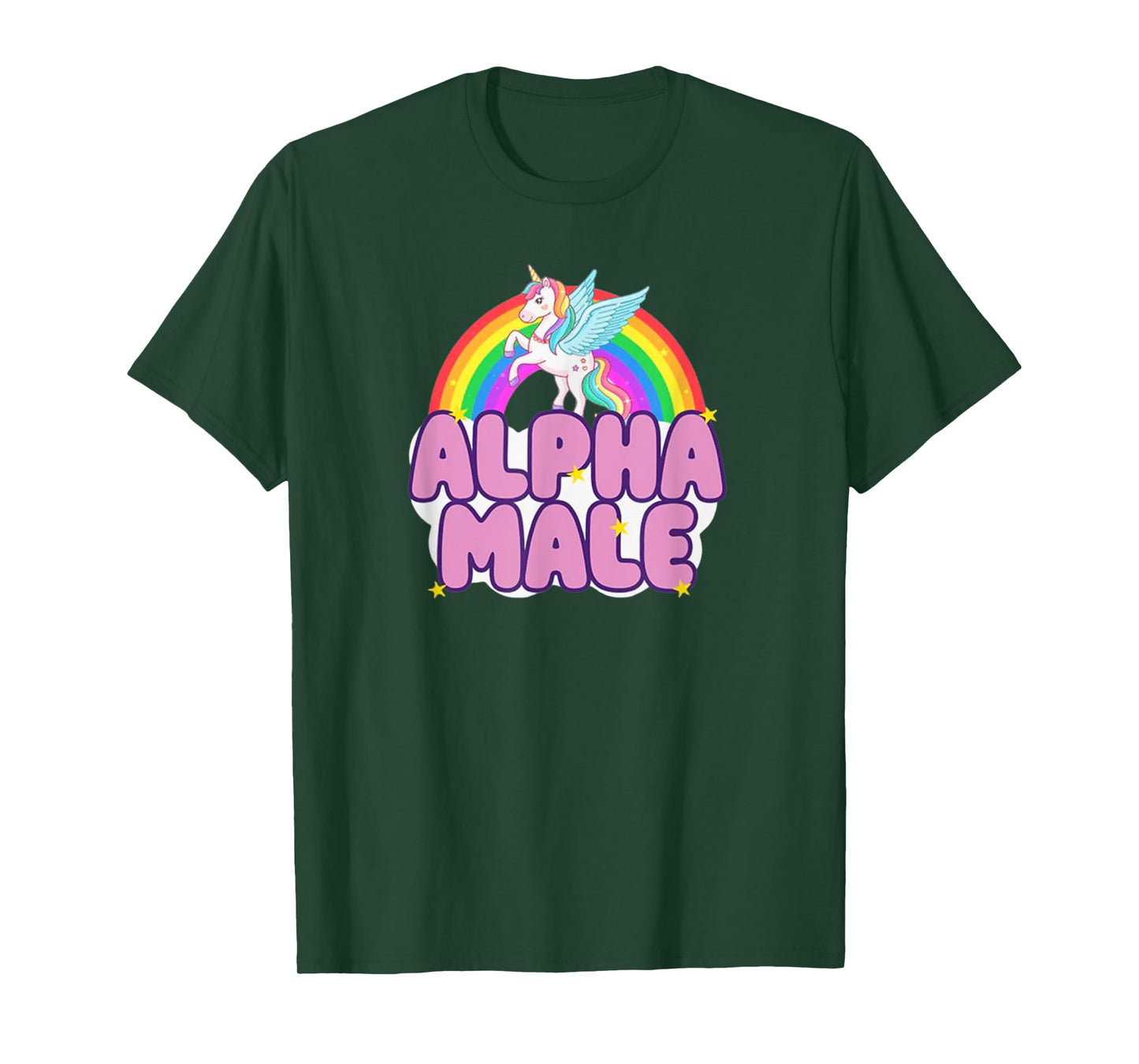 Alpha Male Unicorn Funny Sarcastic Ironic T-Shirt