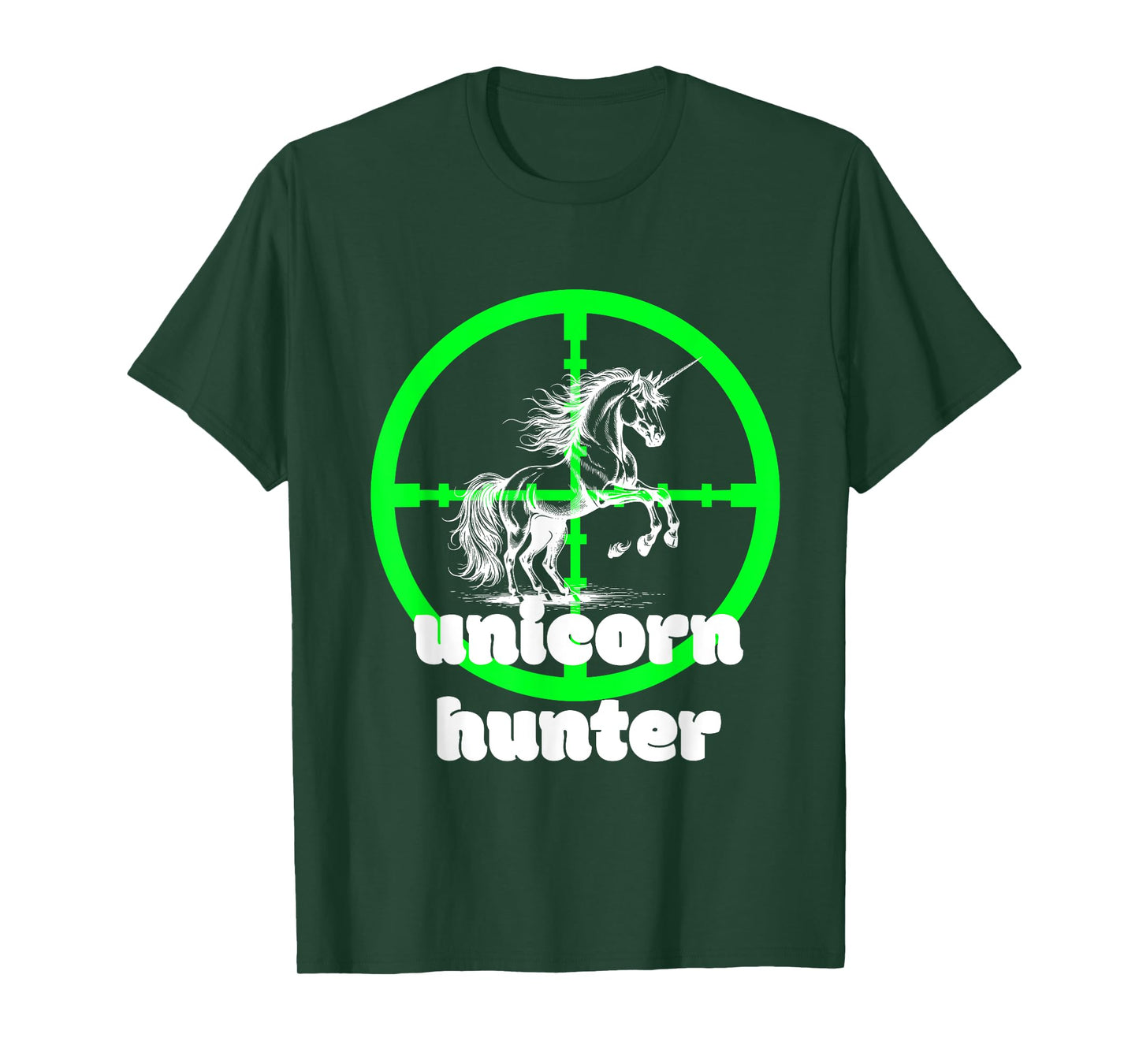 Unicorn Hunter Funny Lifestyle Design T-Shirt