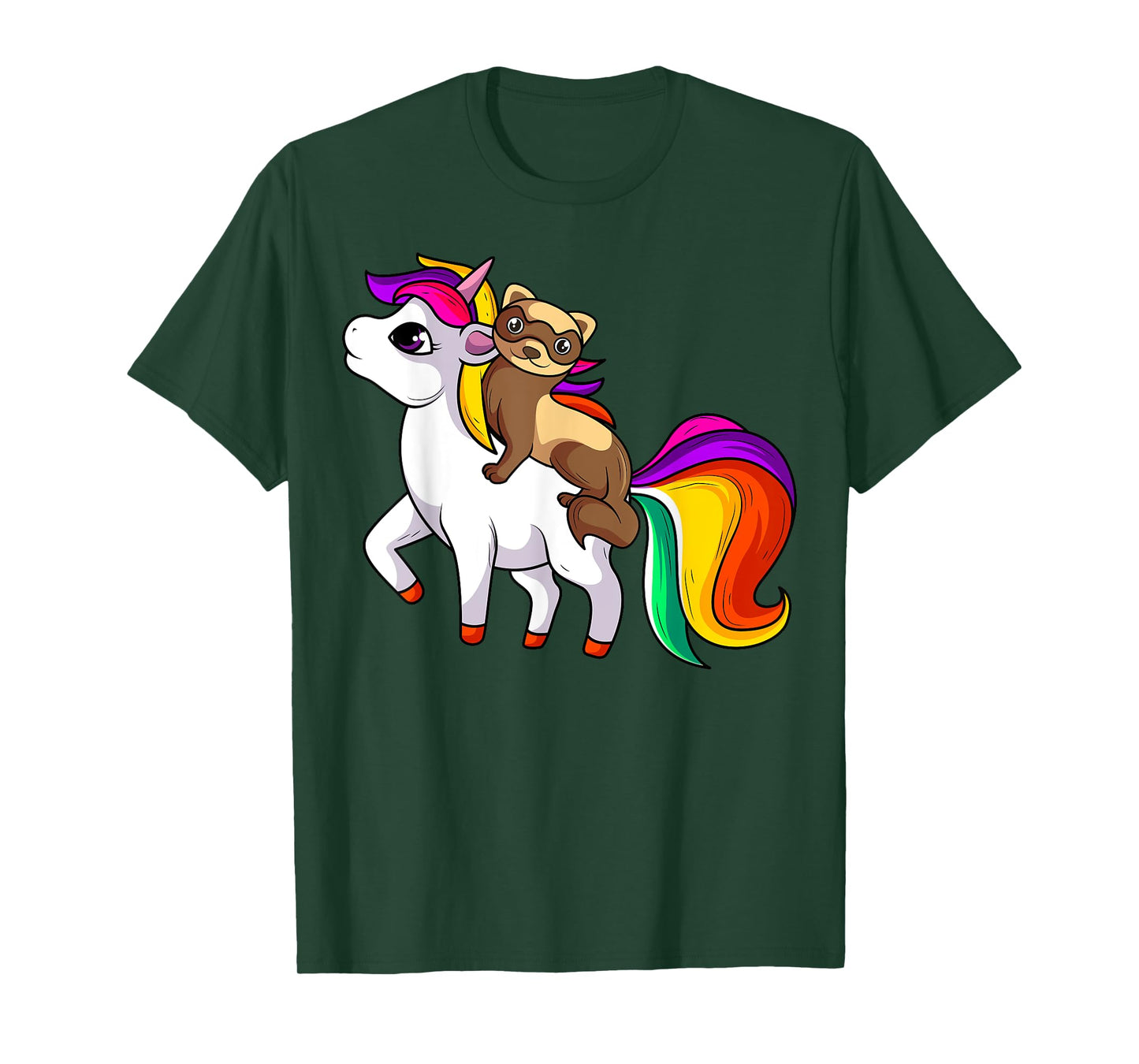 Ferret Unicorn Animal Lover T-Shirt