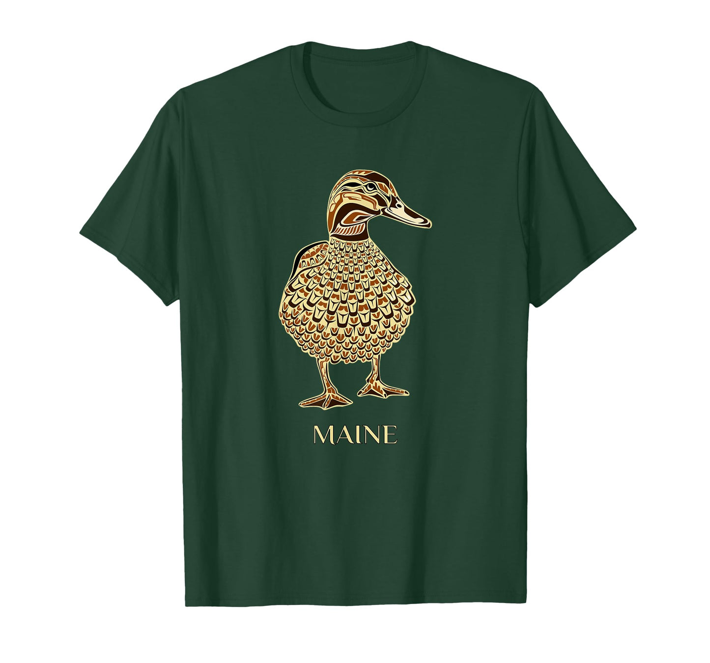 Maine Native American Mallard Duck Birdwatching T-Shirt