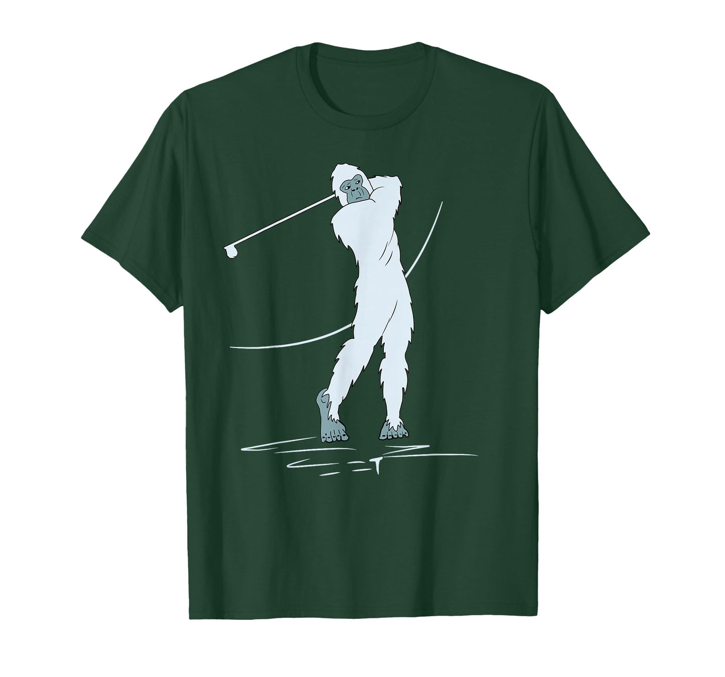 Bigfoot Golf! Funny Sasquatch Playing Golfing Player Yeti T-Shirt
