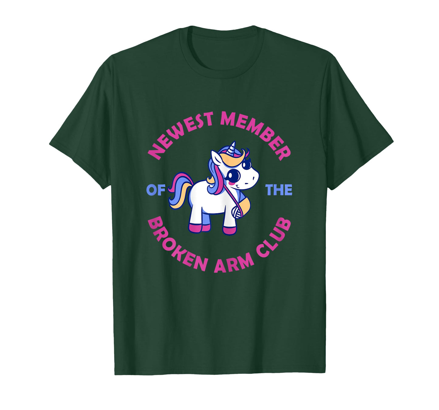 Unicorn Broken Arm Broken Arm Club for Girls T-Shirt