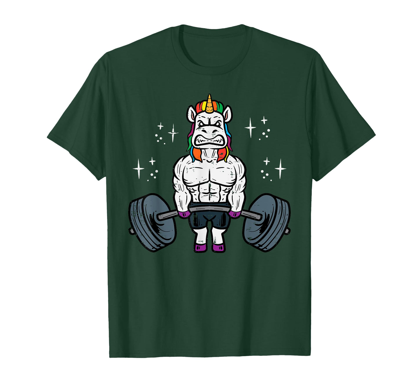 Workout Unicorn Deadlift Gym Fitness Weightlifting Women Men T-Shirt