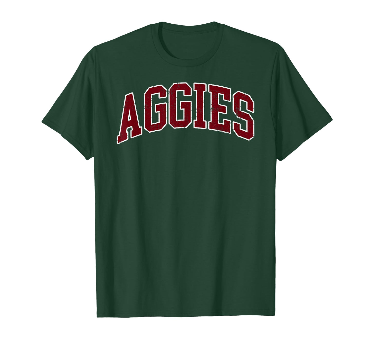 Retro Personalized Aggies-Red T-Shirt