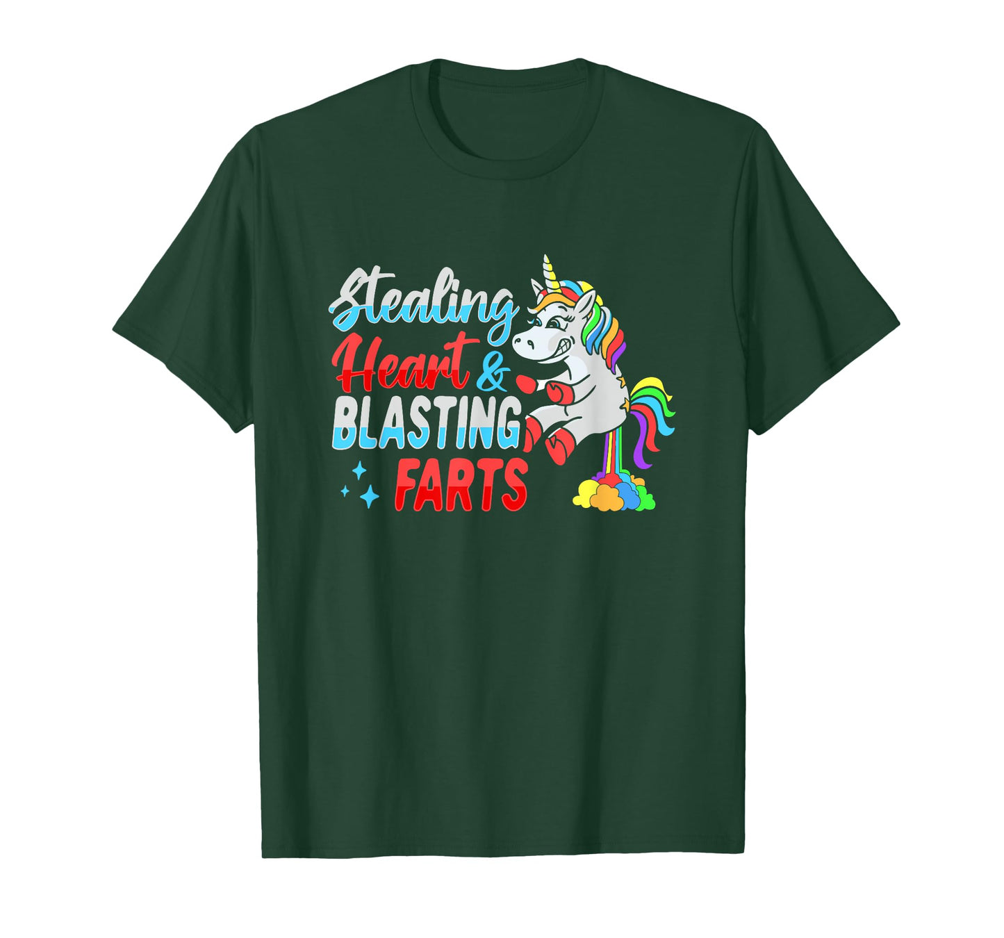 Stealing hearts and blasting farts Unicorn T-Shirt