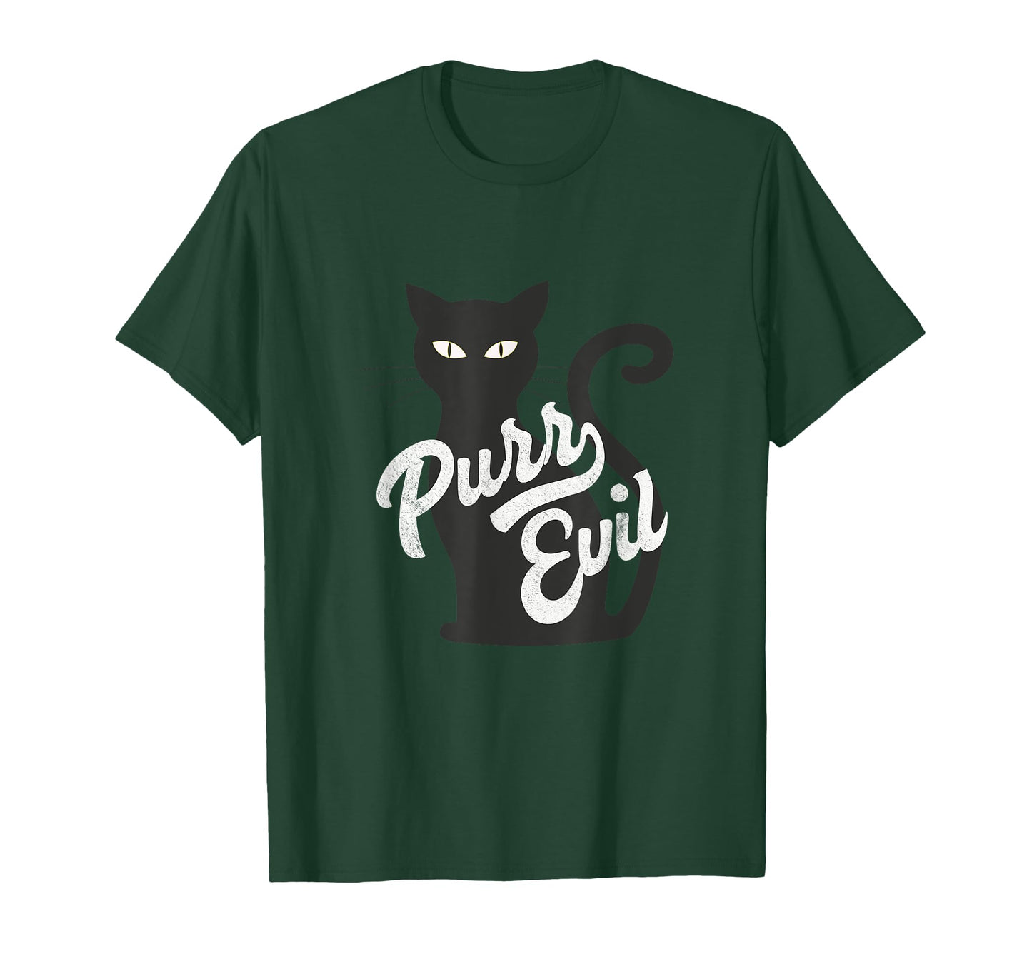 PURR Evil Cat T Shirt Halloween Cat Shirt T-Shirt for Men Women Kids