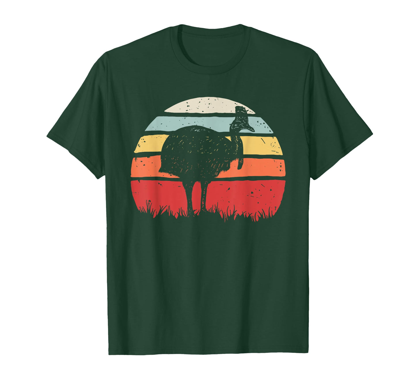 Vintage Retro Cassowary Bird T-Shirt