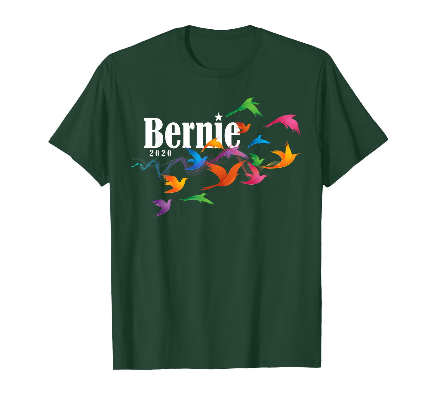 Colorful Birds Bernie Sanders 2020 berdie T-Shirt Gift T-Shirt