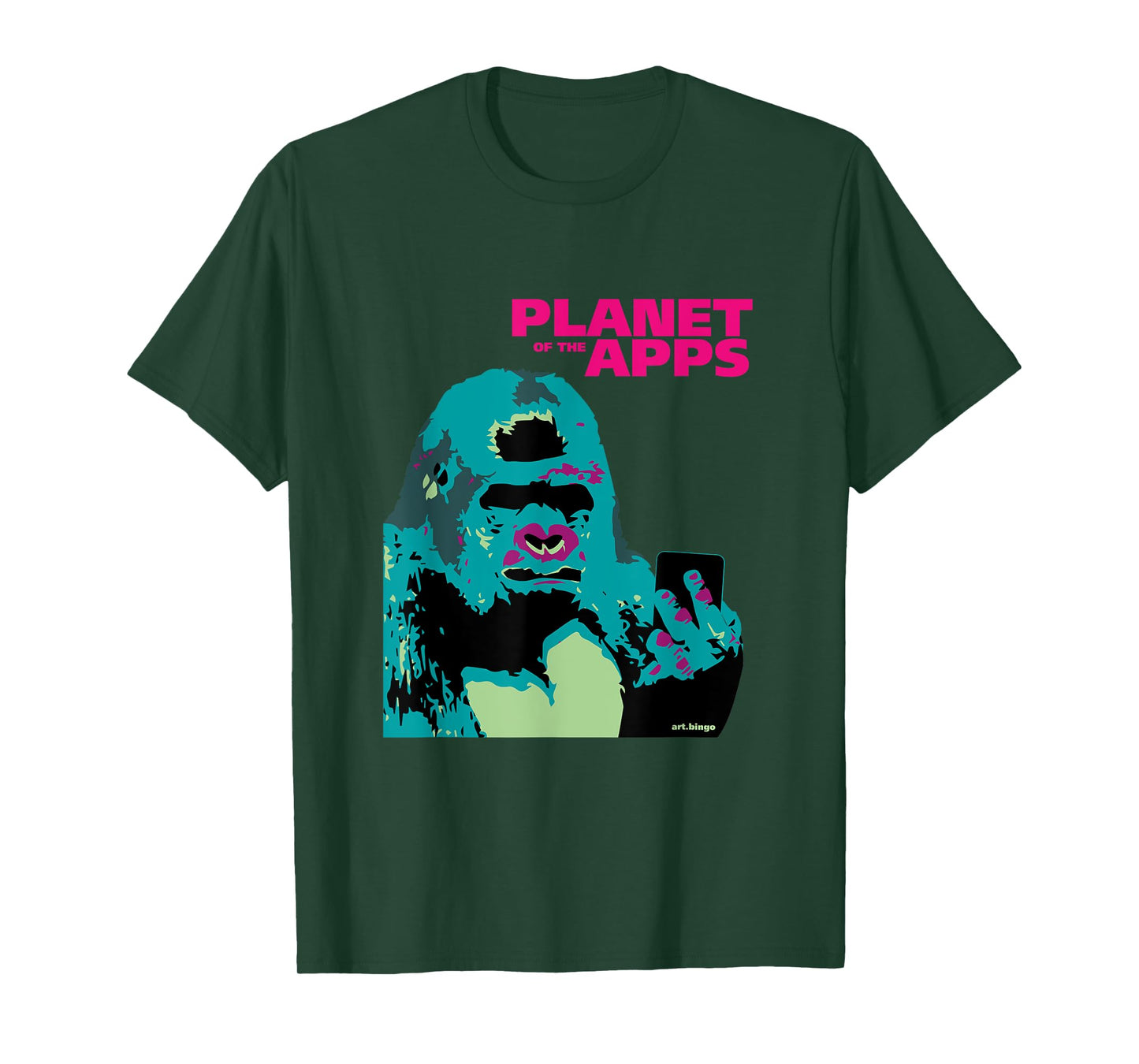 Great Apes with Apps Planet T-Shirt