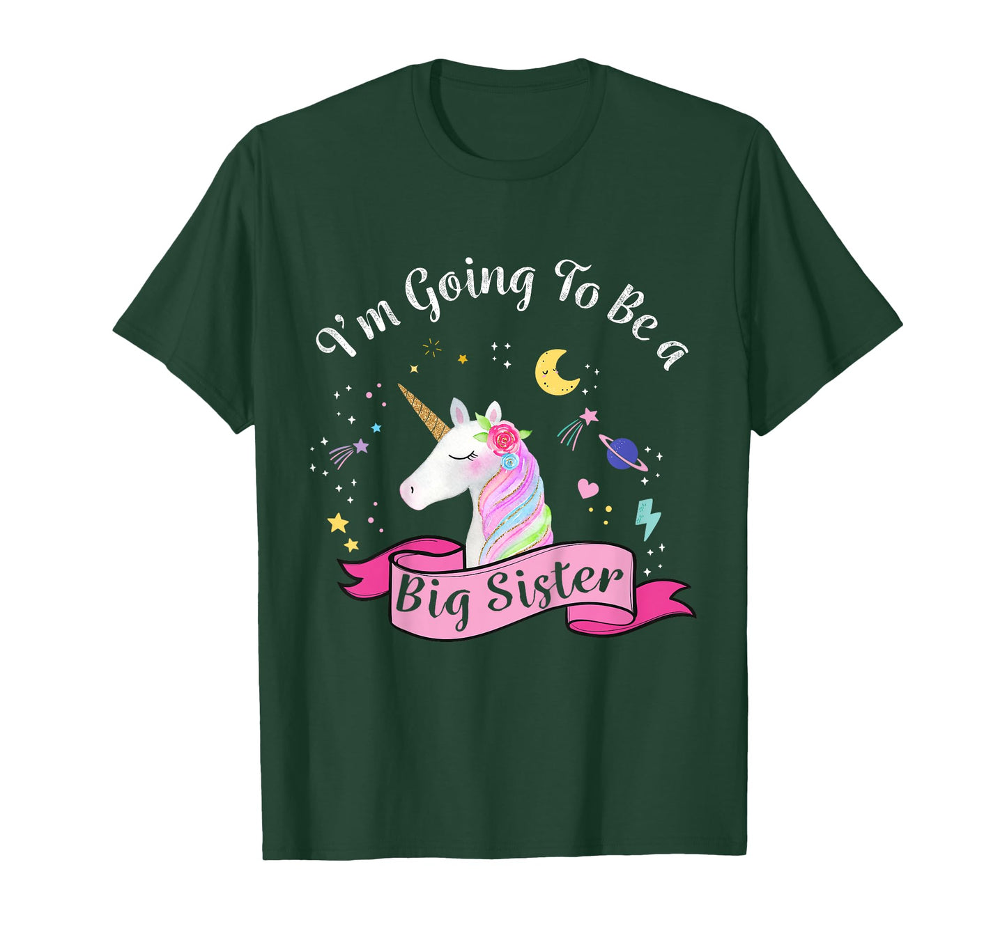 Big Sister Unicorn Shirt I'm Going to be a Big Sister T-Shirt