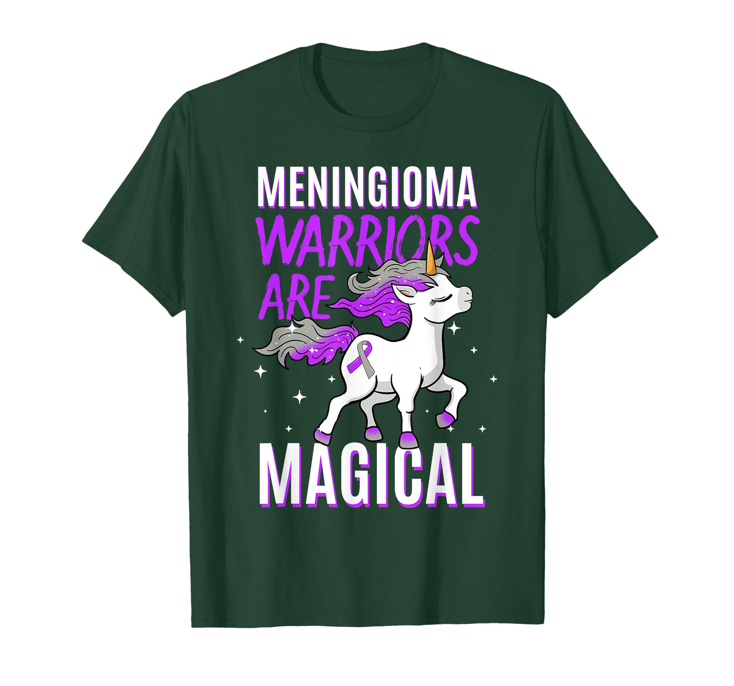 Warriors Are Magical Meningioma Brain Tumor Cancer Awareness T-Shirt