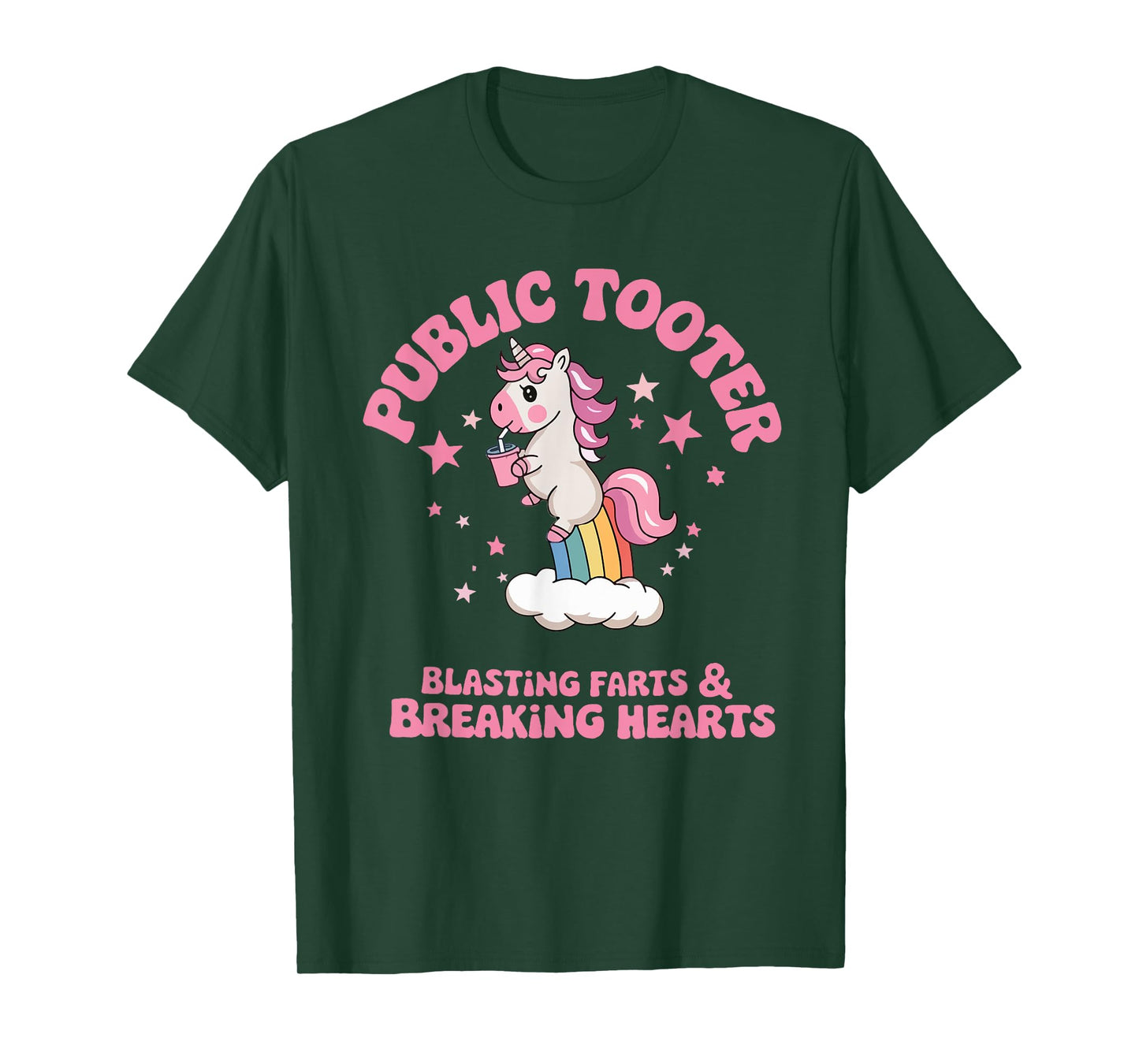 Public Tooter Embarrassing Unicorn Funny Inappropriate Meme T-Shirt