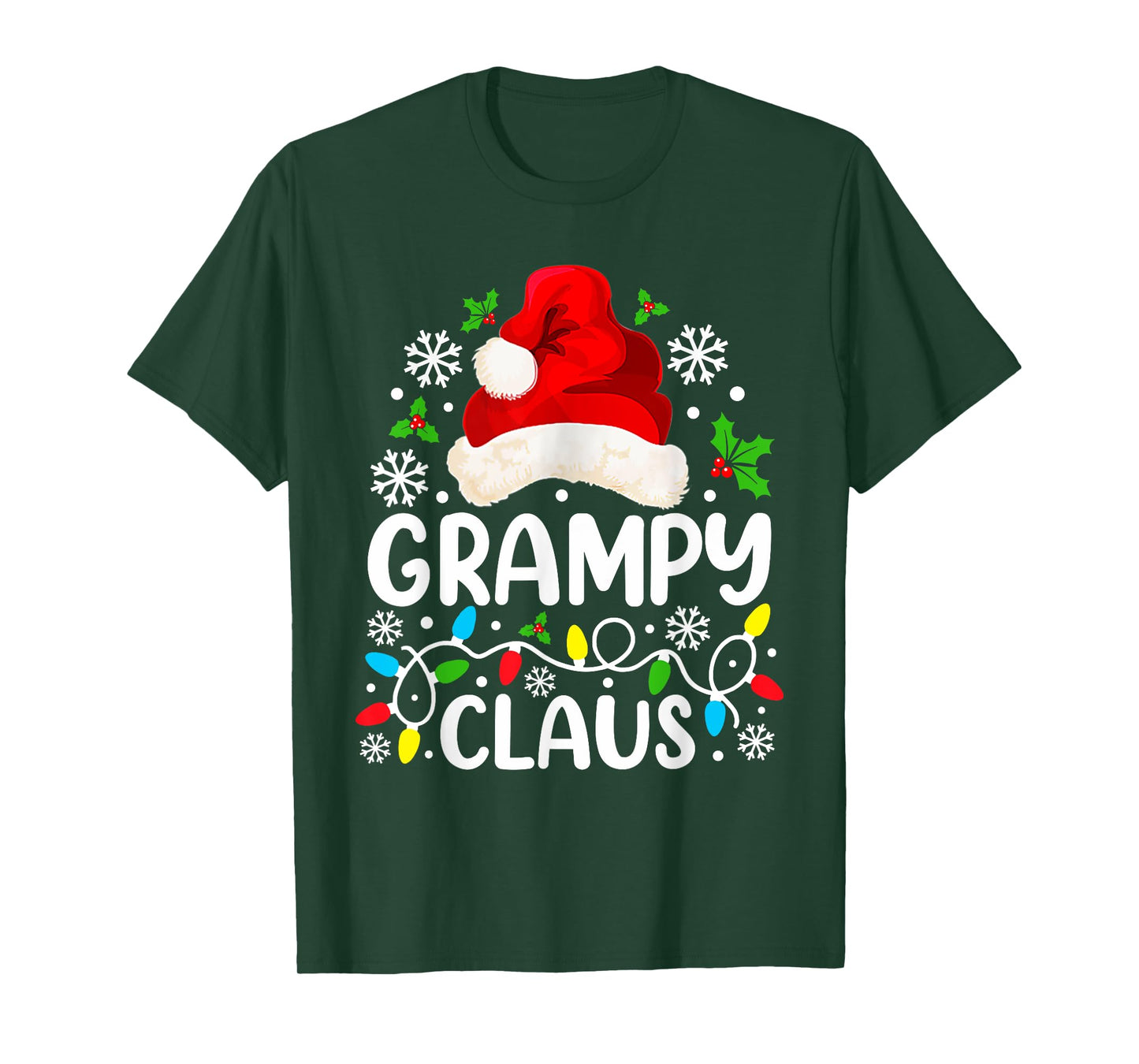 Grampy Claus Funny Christmas Family Matching T-Shirt