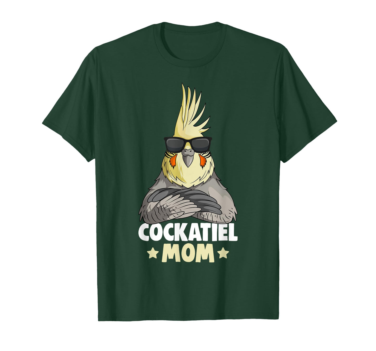 Cute Bird Lover Apparel & Gift Ideas Cockatiel Mom Women's T-Shirt Black Small Modern T-Shirt