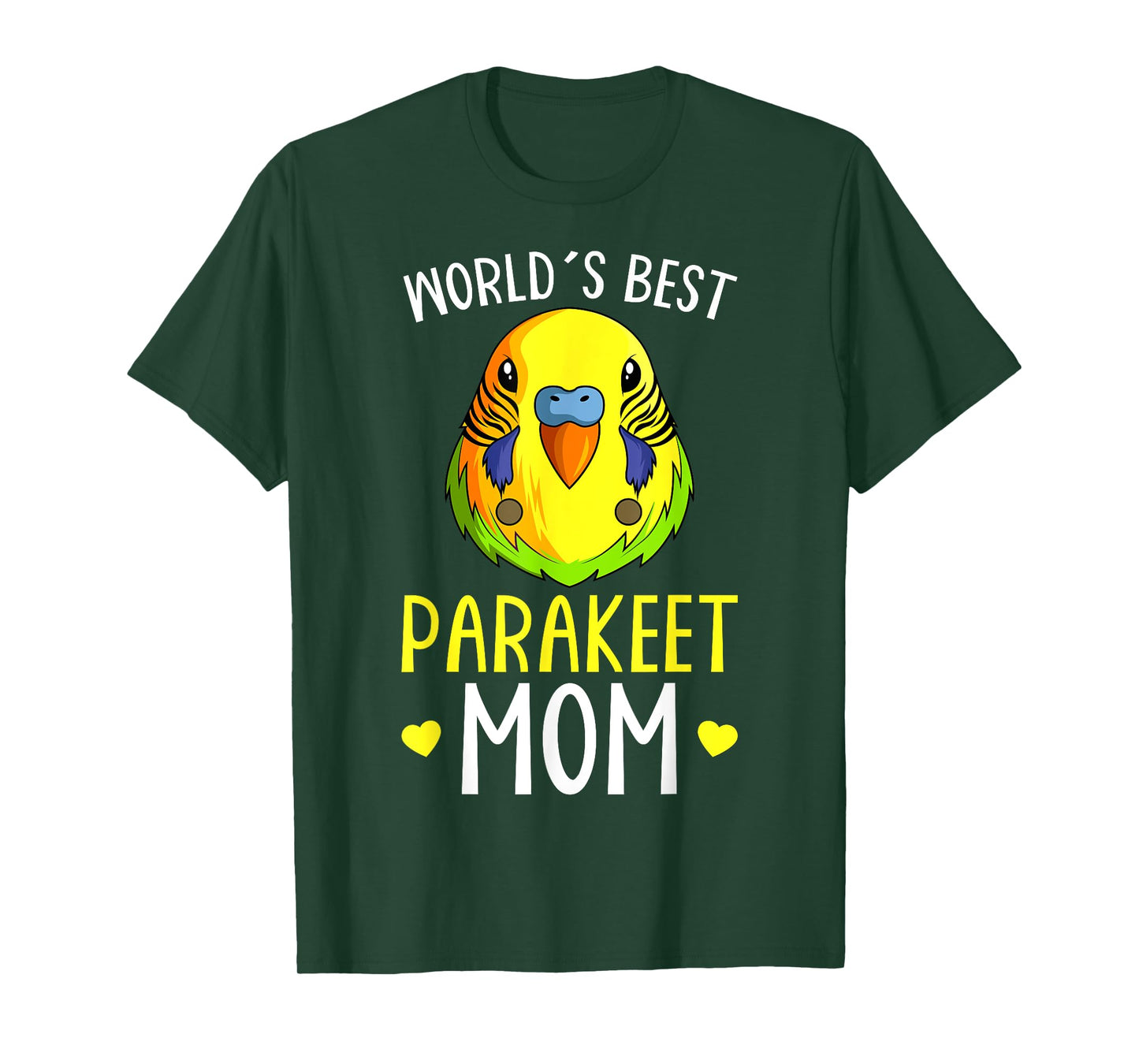 Parakeet Mom Budgie Budgerigar Womens T-Shirt