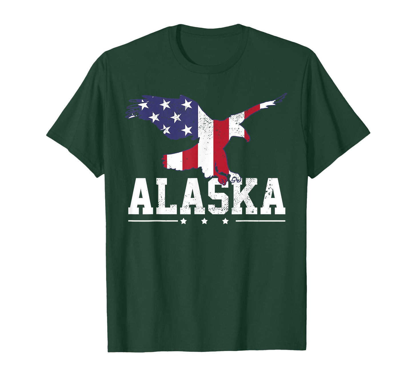 Alaska USA Flag Vintage Eagle 4th Of July American Gift T-Shirt