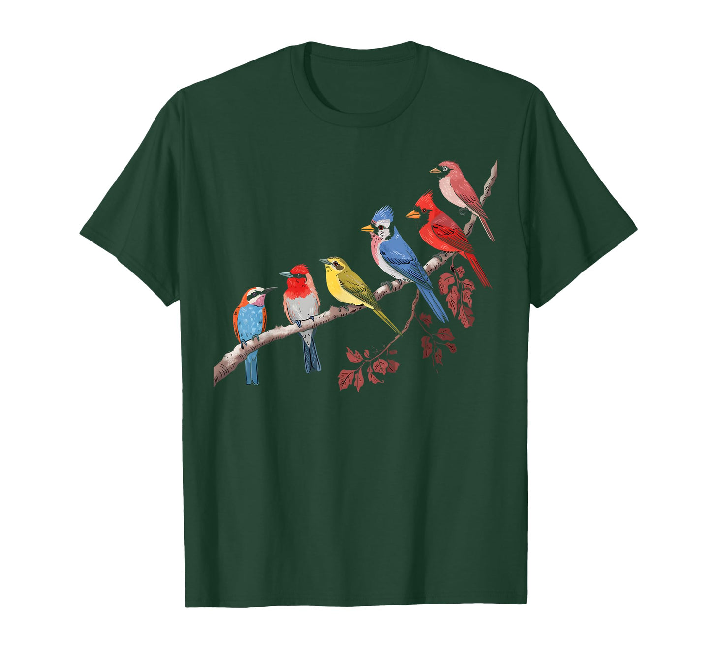 Birds On A Branch Birding Bird Watching Bird Watcher T-Shirt
