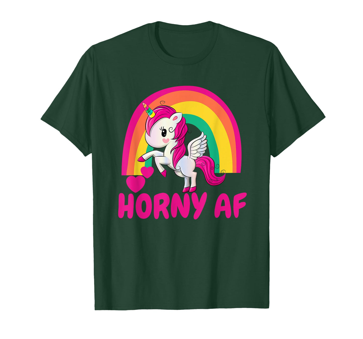 Horny AF Pink Unicorn T-Shirt